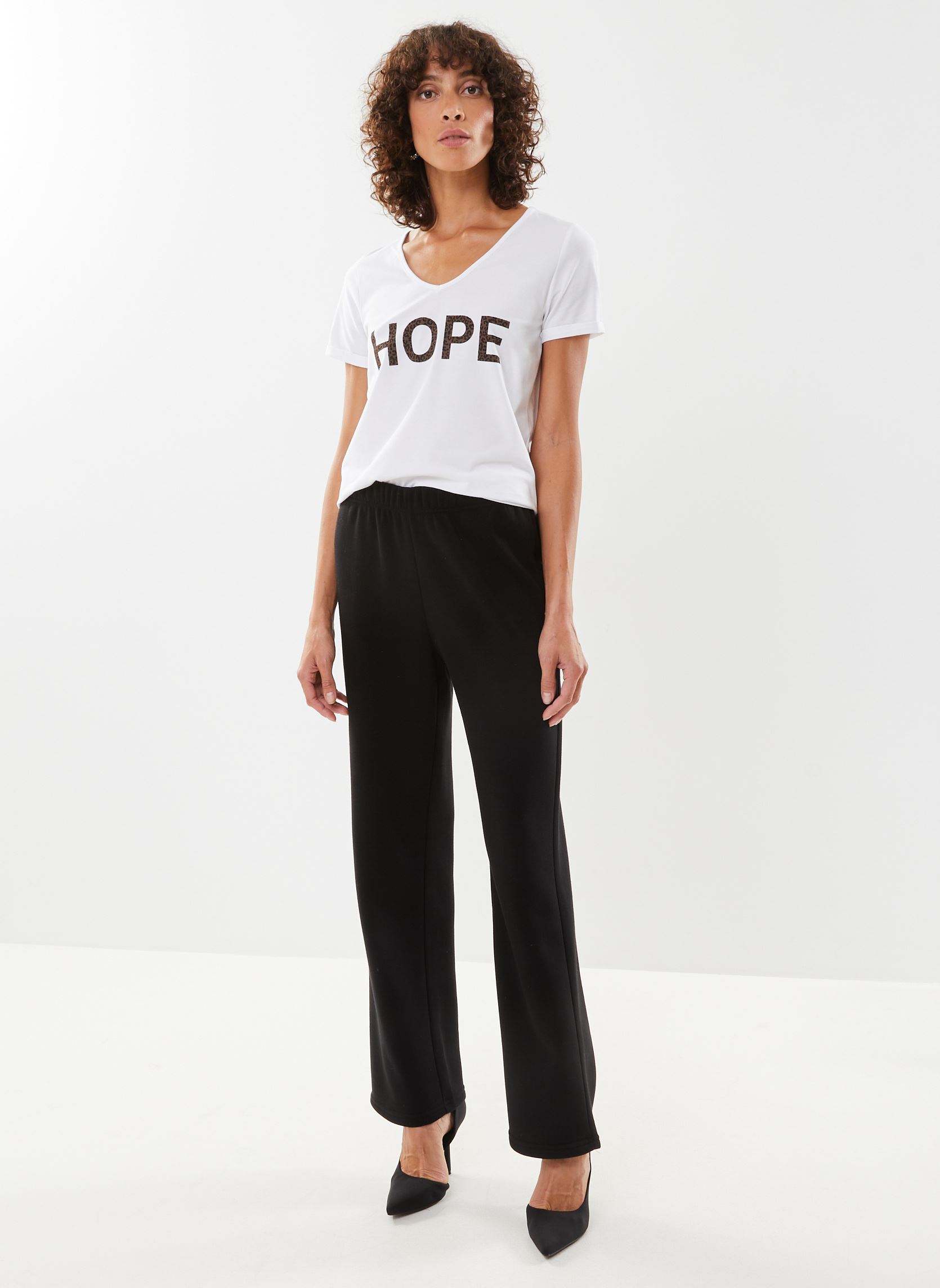 Pantaloni da jogging PCCHILLI HW WIDE SWEAT PANTS NOOS BC donna nero Pieces Pantaloni da jogging PCCHILLI HW WIDE SWEAT PANTS NOOS BC donna nero BLACK