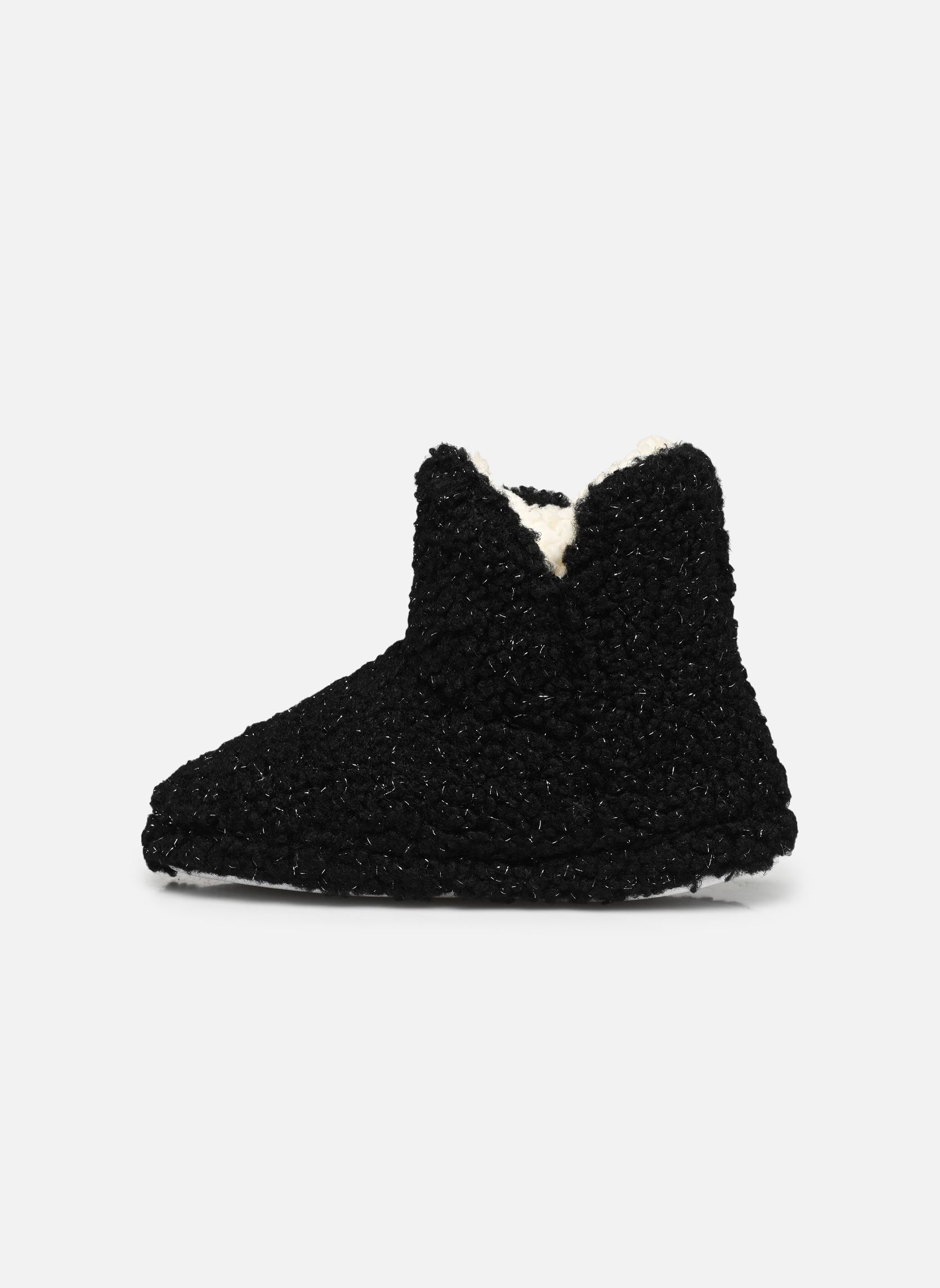 Knöchelhohe Hausschuhe Chaussons mouton paillettes damen schwarz Sarenza Wear Knöchelhohe Hausschuhe Chaussons mouton paillettes damen schwarz NOIR