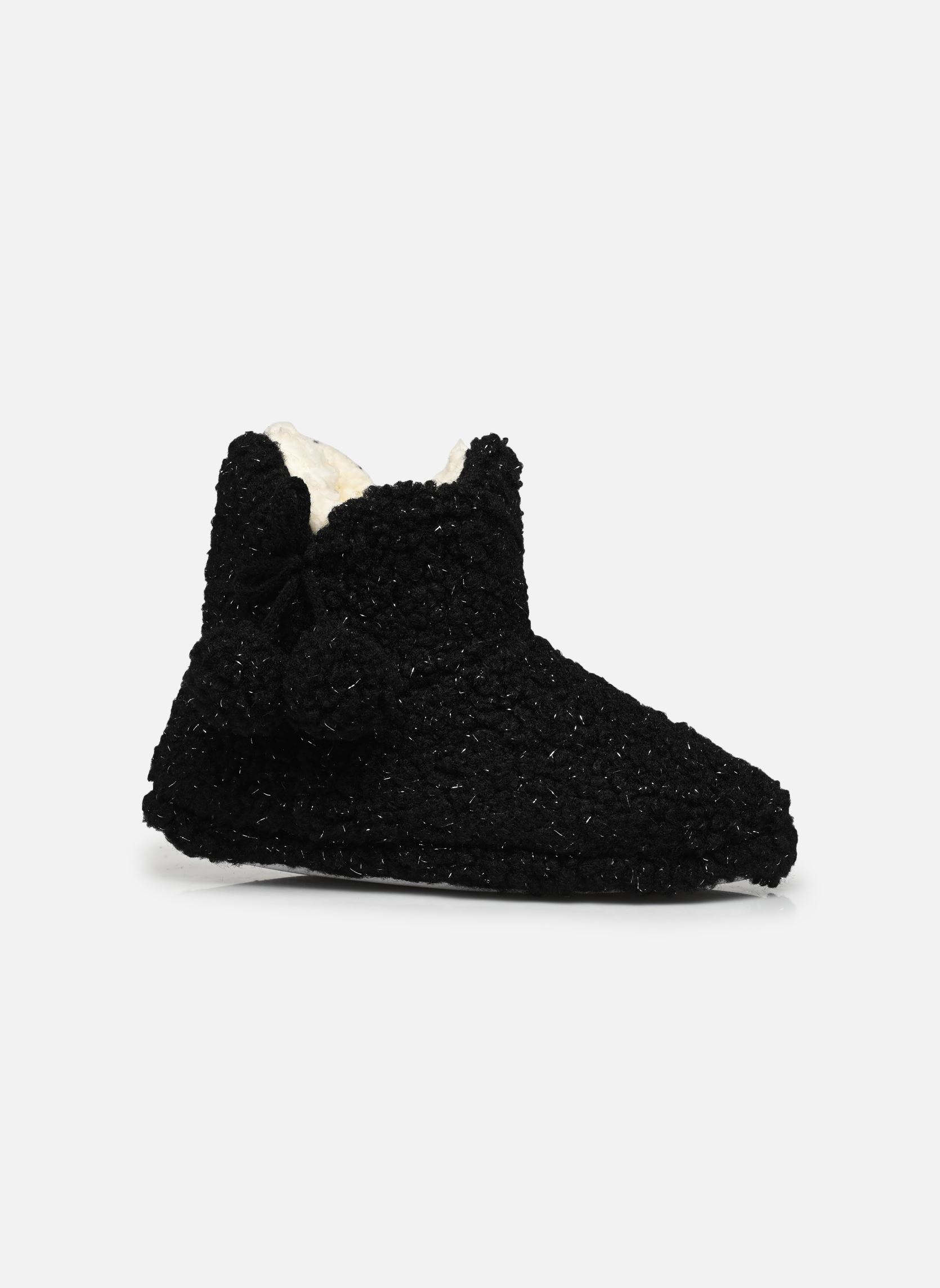 Knöchelhohe Hausschuhe Chaussons mouton paillettes damen schwarz Sarenza Wear Knöchelhohe Hausschuhe Chaussons mouton paillettes damen schwarz NOIR