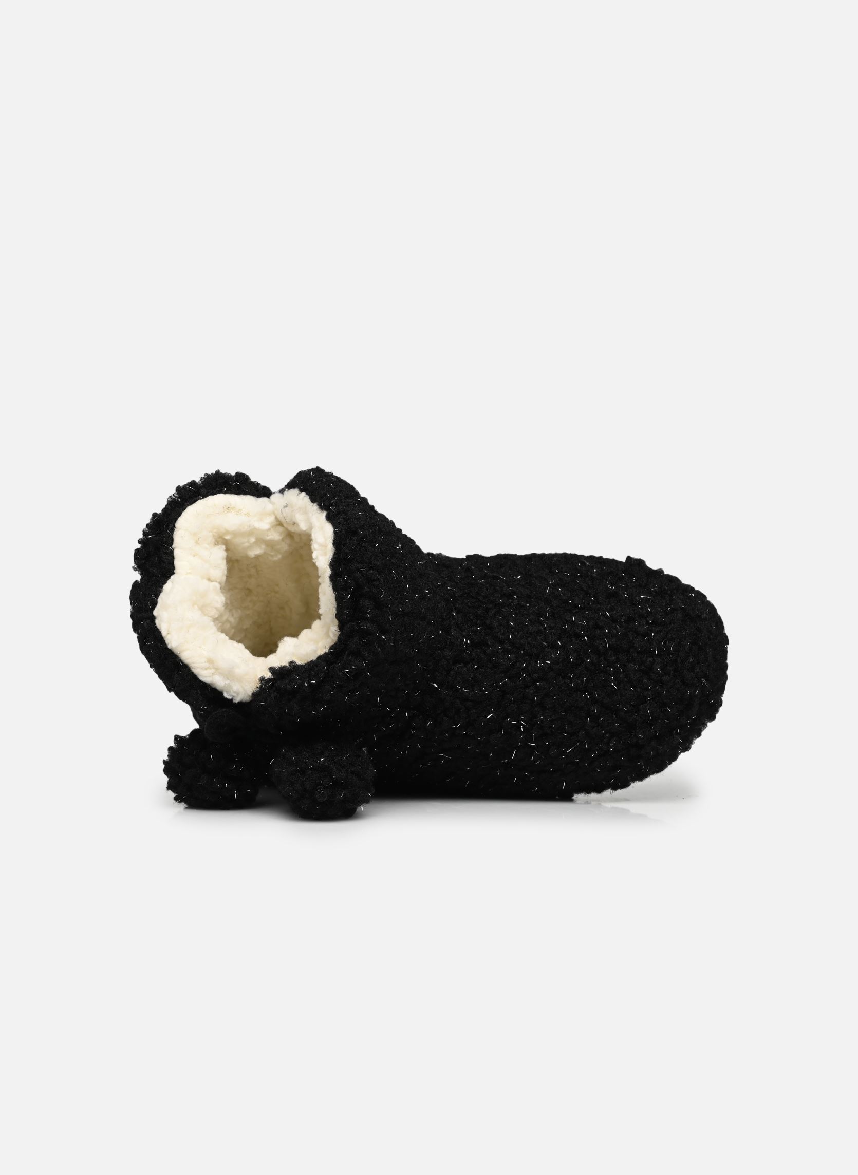 Knöchelhohe Hausschuhe Chaussons mouton paillettes damen schwarz Sarenza Wear Knöchelhohe Hausschuhe Chaussons mouton paillettes damen schwarz NOIR