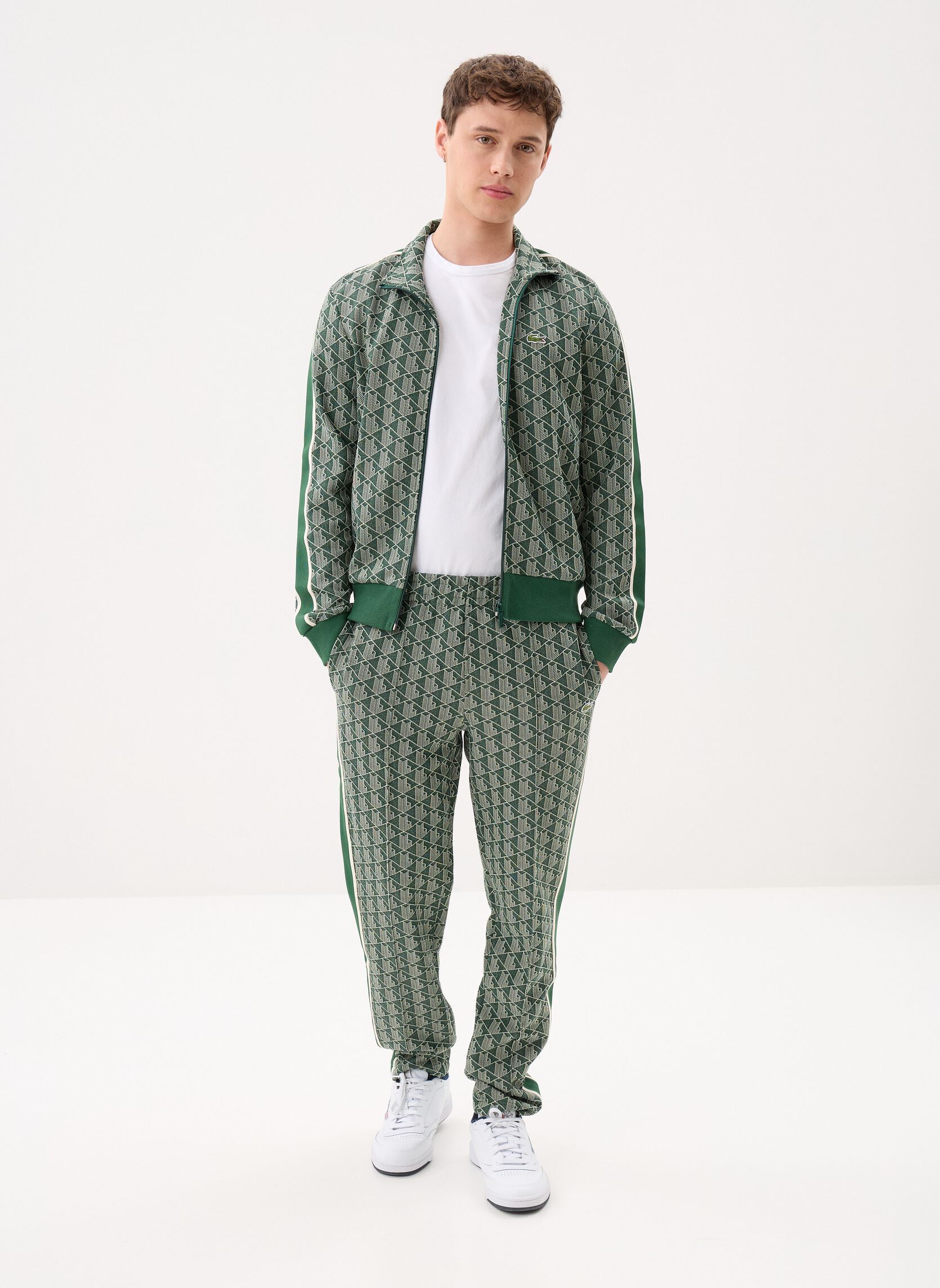 Vestes de survêtement Sweatshirt Zippé homme homme vert Lacoste Vestes de survêtement Sweatshirt Zippé homme homme vert VERT/SINOPLE