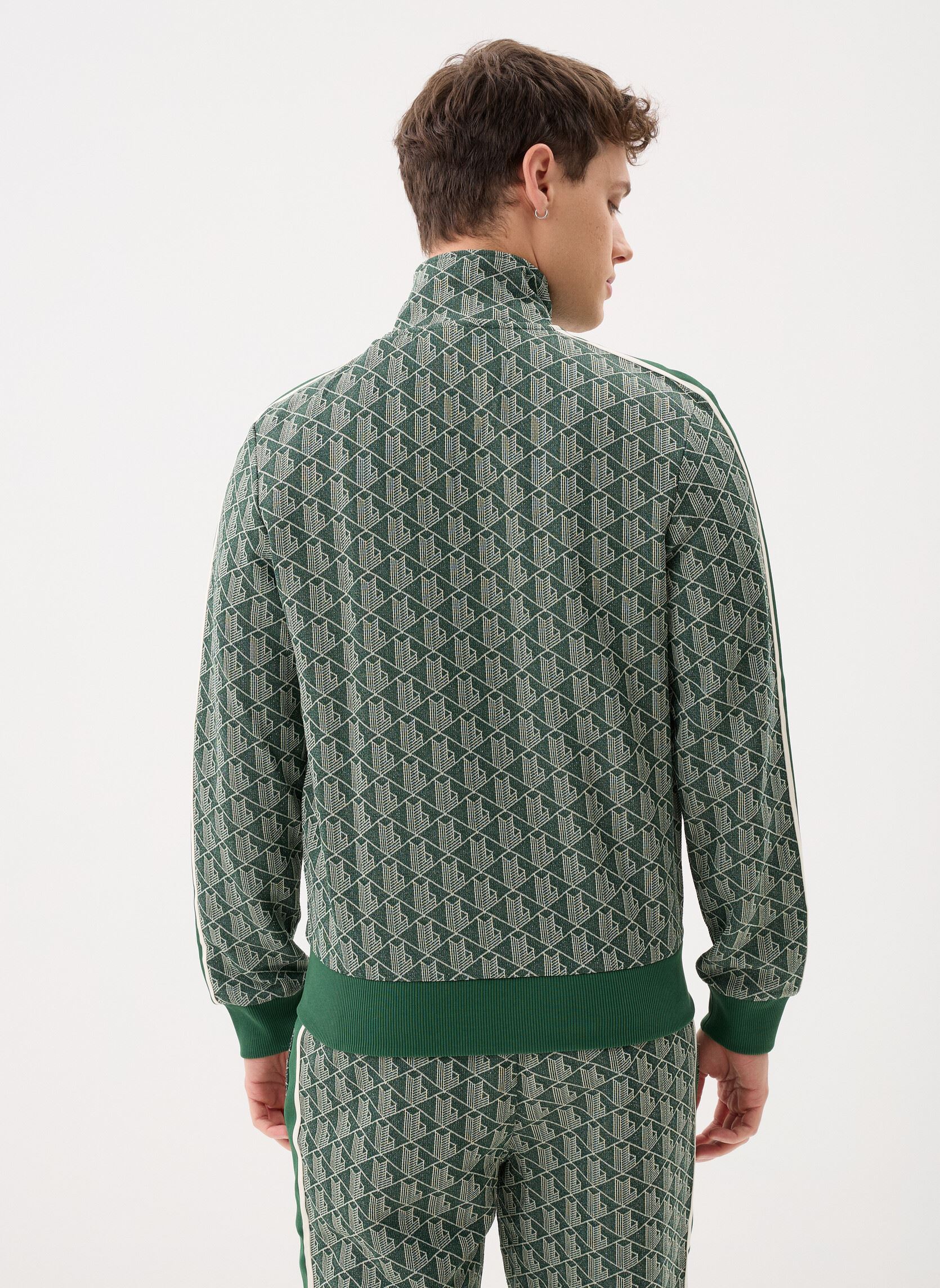 Vestes de survêtement Sweatshirt Zippé homme homme vert Lacoste Vestes de survêtement Sweatshirt Zippé homme homme vert VERT/SINOPLE
