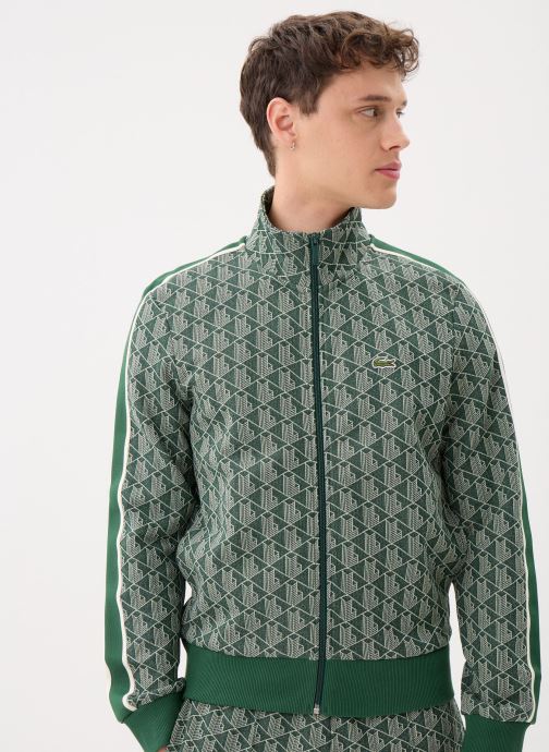 Lacoste Vestes de survêtement Sweatshirt Zippé homme homme vert