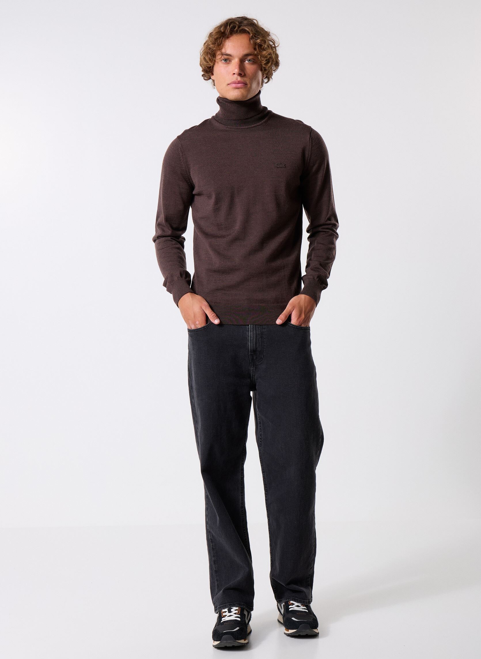 Pullover Pull à col roulé en laine herren braun Lacoste Pullover Pull à col roulé en laine herren braun PORTO