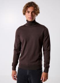 Pullover Pull à col roulé en laine herren braun