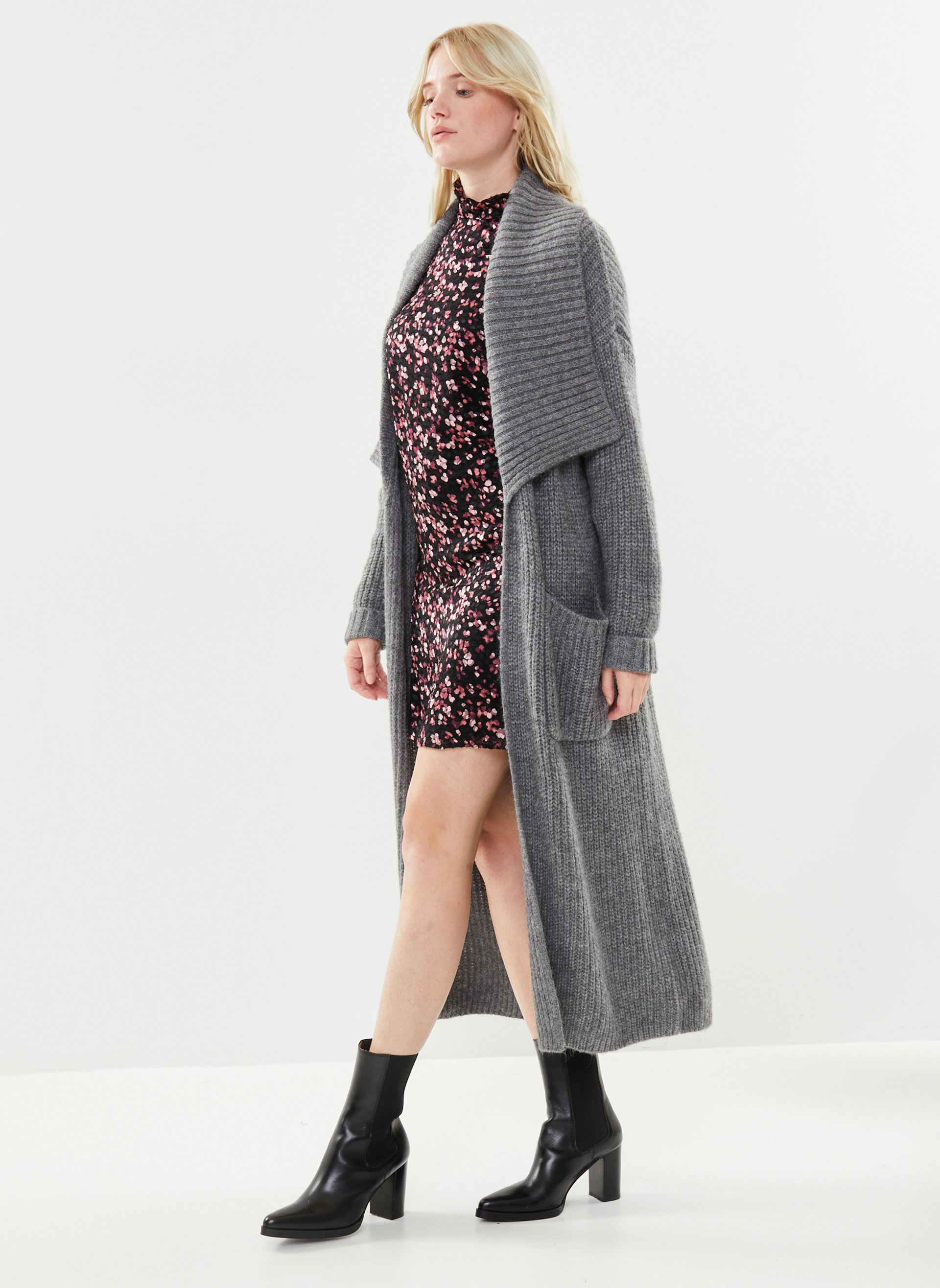 Strickjacken und Westen BX17255 damen grau IKKS Women Strickjacken und Westen BX17255 damen grau GRIS CHINÉ MOYEN