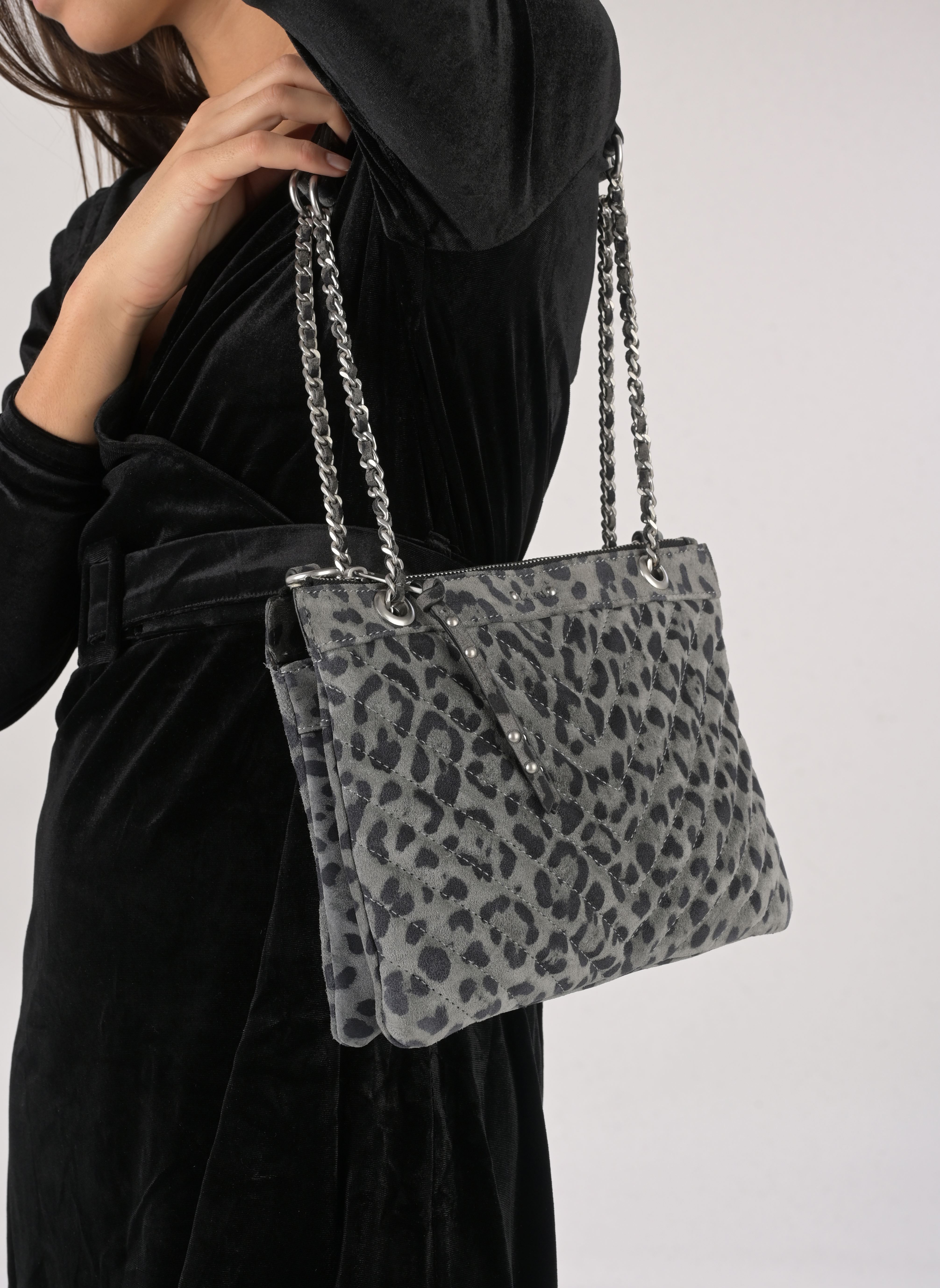 Sacs bandoulière BX95759 femme gris IKKS Women Sacs bandoulière BX95759 femme gris GRIS CHINÉ MOYEN