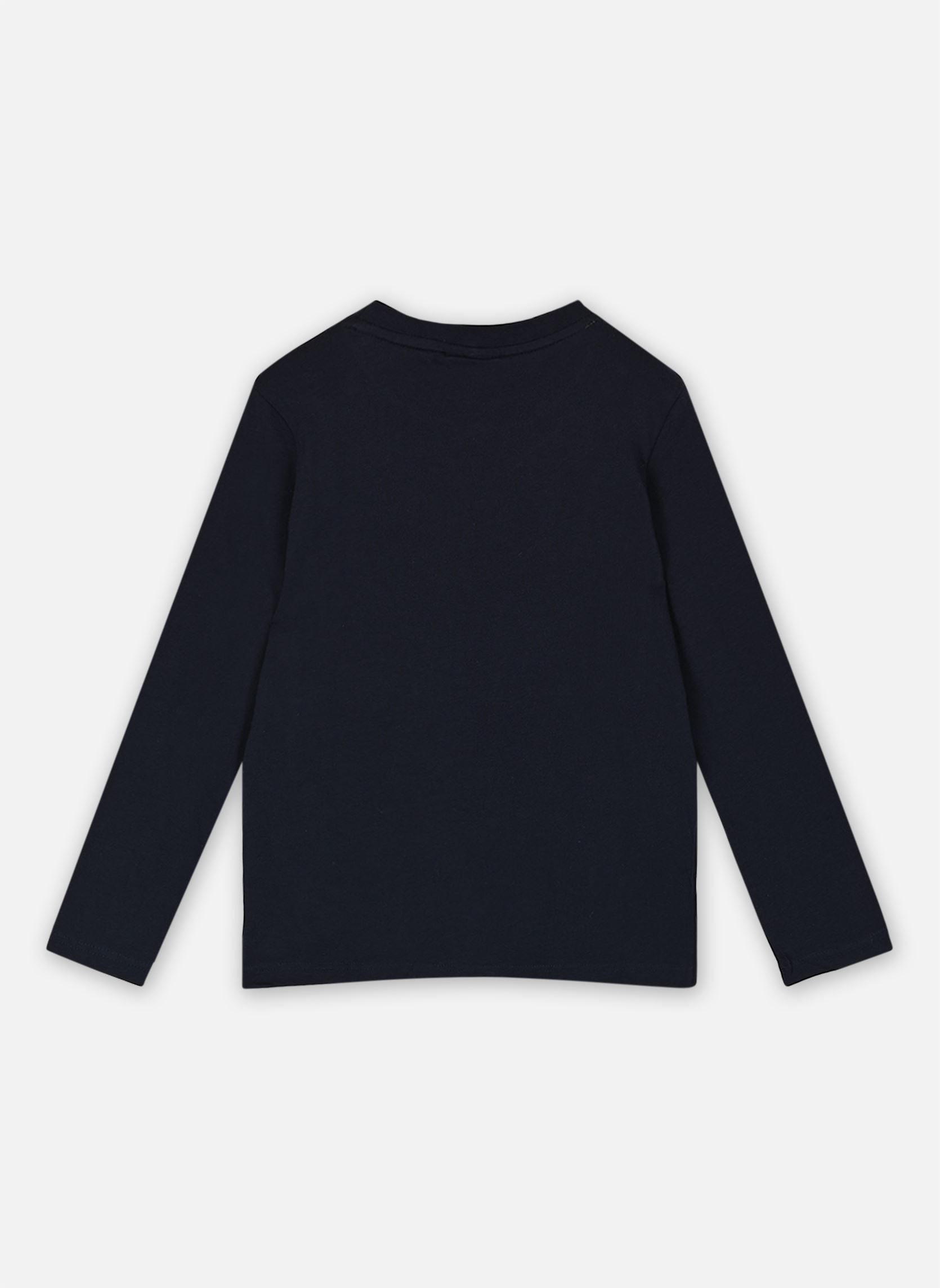 Tee-shirts manches longues T-shirt manches longues enfant bleu Lacoste Tee-shirts manches longues T-shirt manches longues enfant bleu MARINE