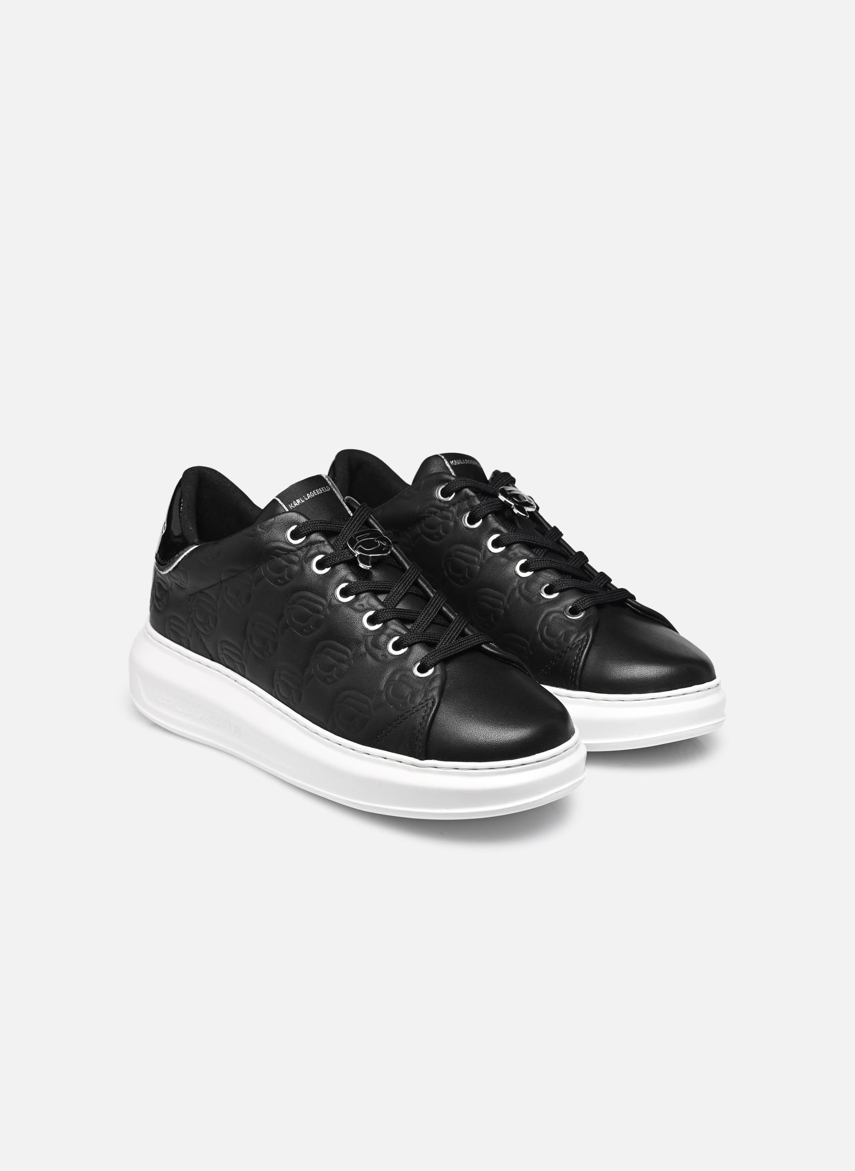 Baskets basses Kapri KC Emboss Lo Lace femme noir Karl Lagerfeld Baskets basses Kapri KC Emboss Lo Lace femme noir Black Lthr