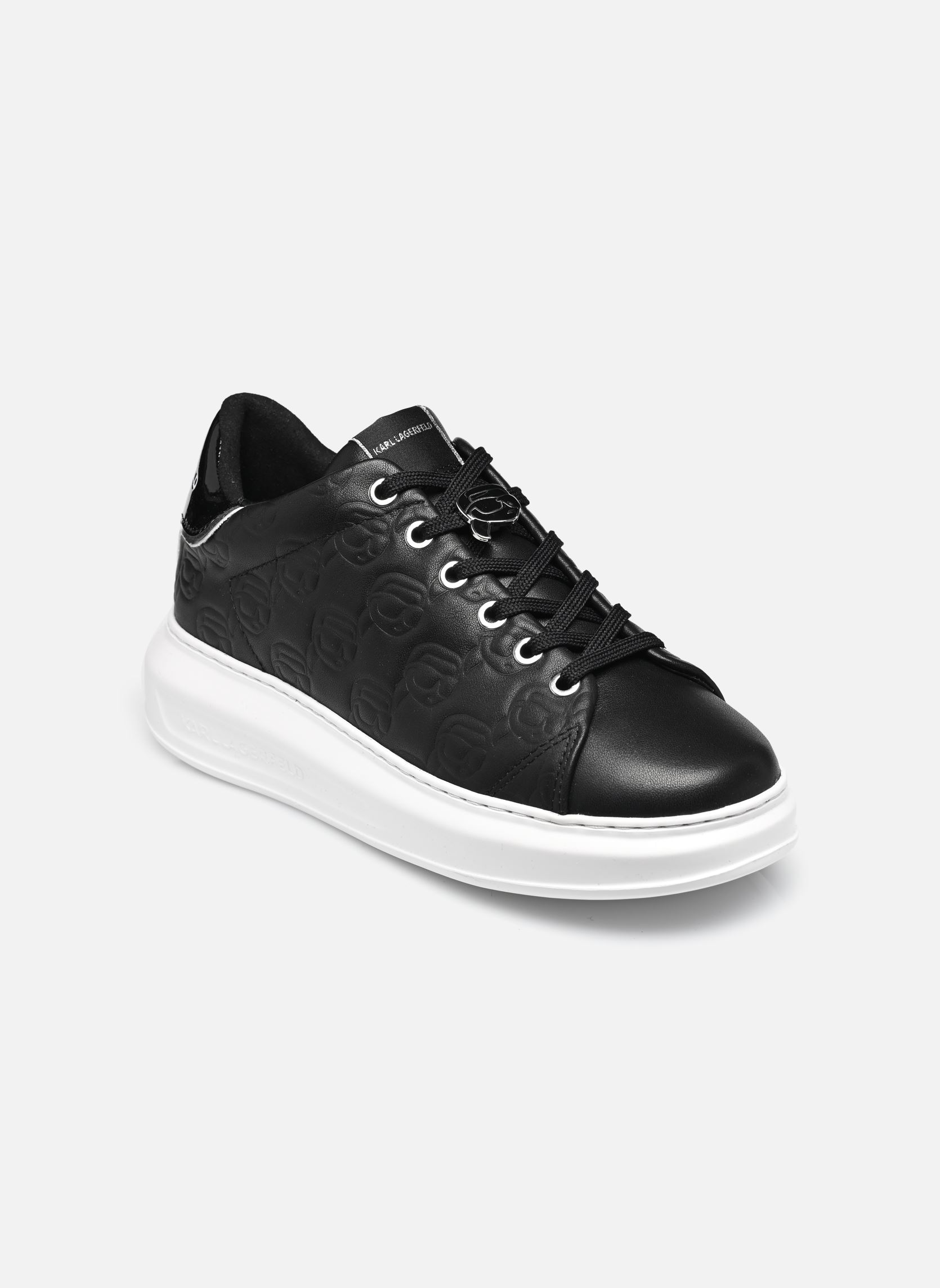 Baskets basses Kapri KC Emboss Lo Lace femme noir Karl Lagerfeld Baskets basses Kapri KC Emboss Lo Lace femme noir Black Lthr