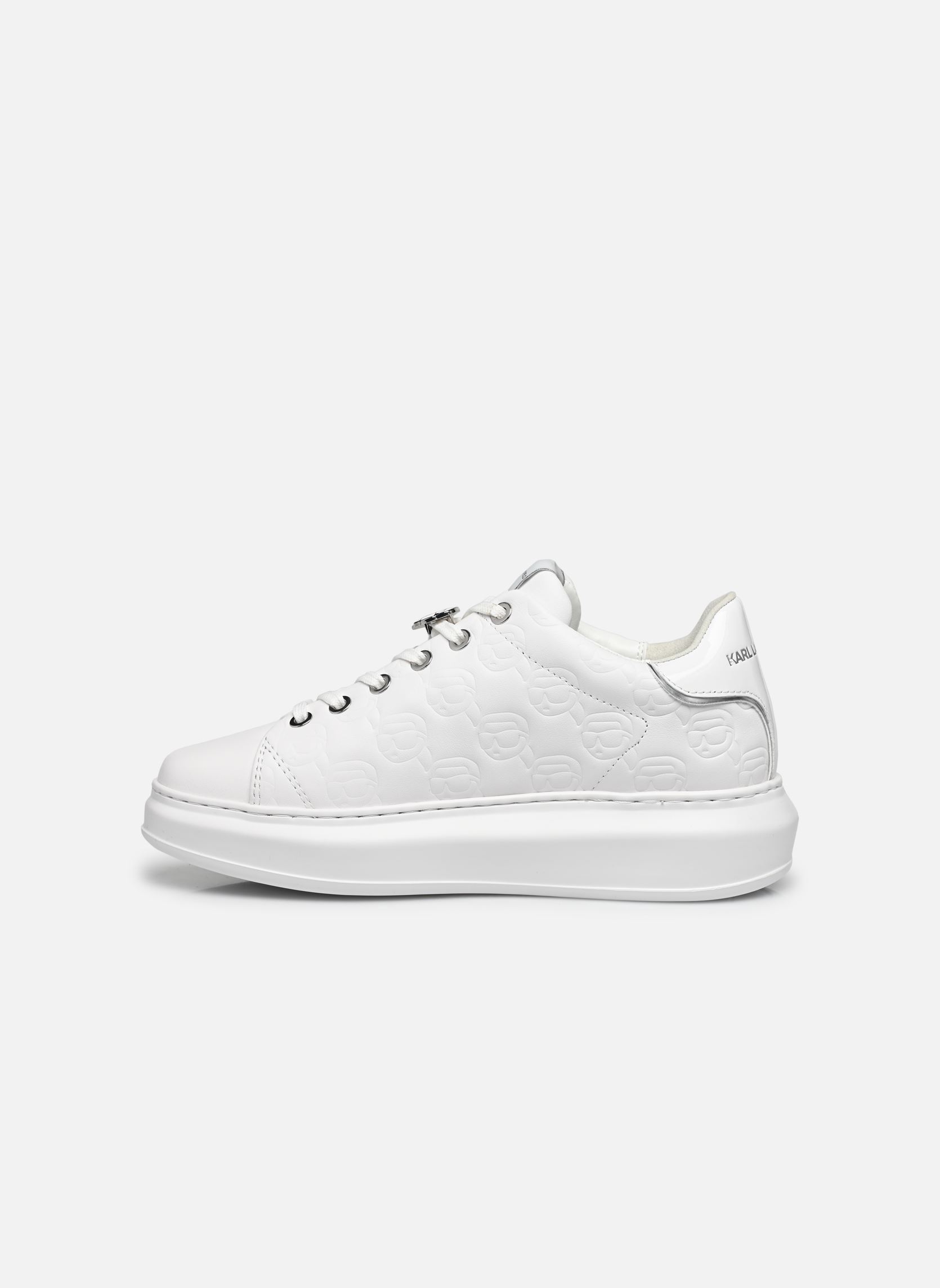 Niedrige Sneaker Kapri KC Emboss Lo Lace damen weiß Karl Lagerfeld Niedrige Sneaker Kapri KC Emboss Lo Lace damen weiß WHITE LTHR / MONO