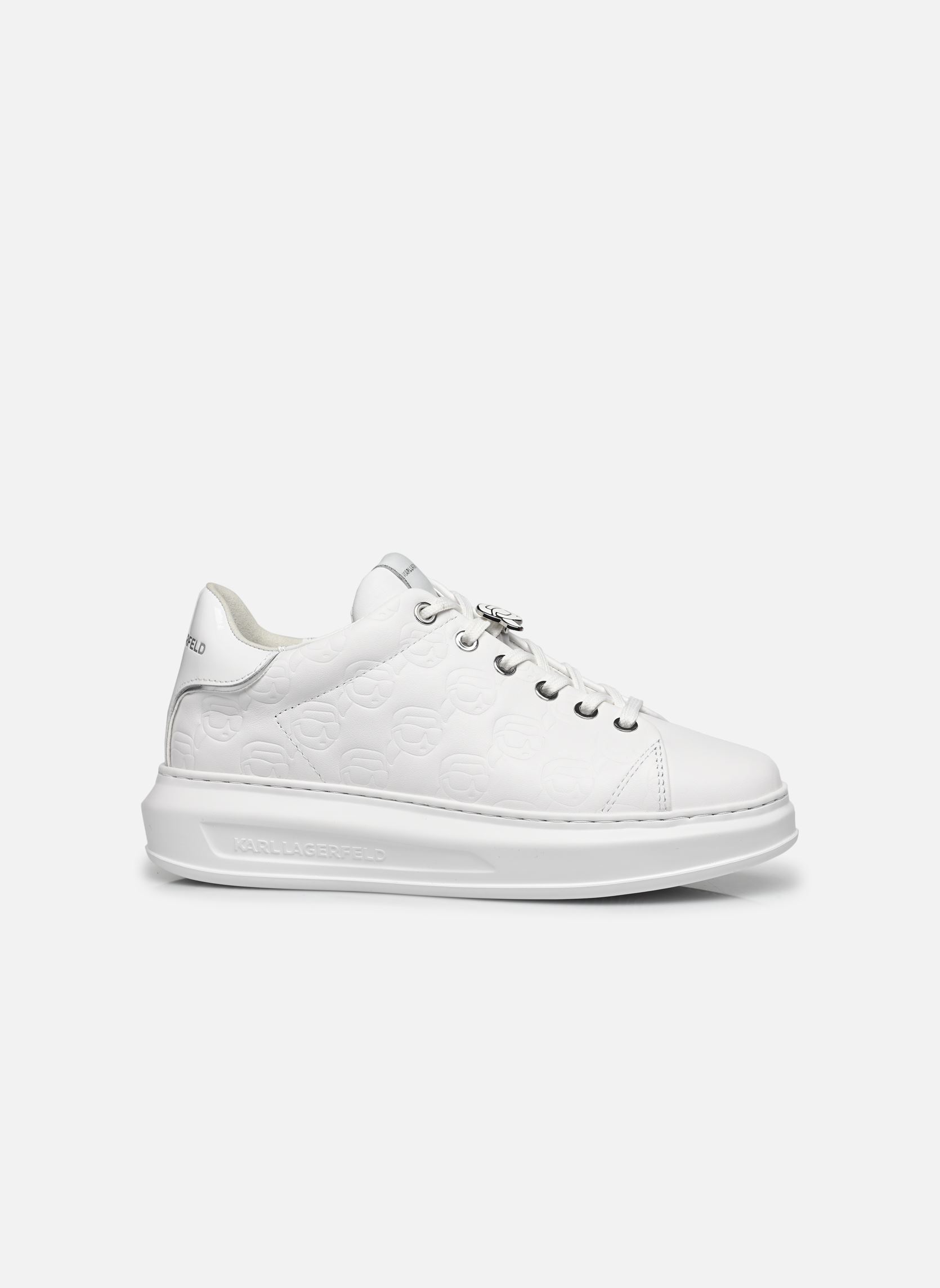Niedrige Sneaker Kapri KC Emboss Lo Lace damen weiß Karl Lagerfeld Niedrige Sneaker Kapri KC Emboss Lo Lace damen weiß WHITE LTHR / MONO