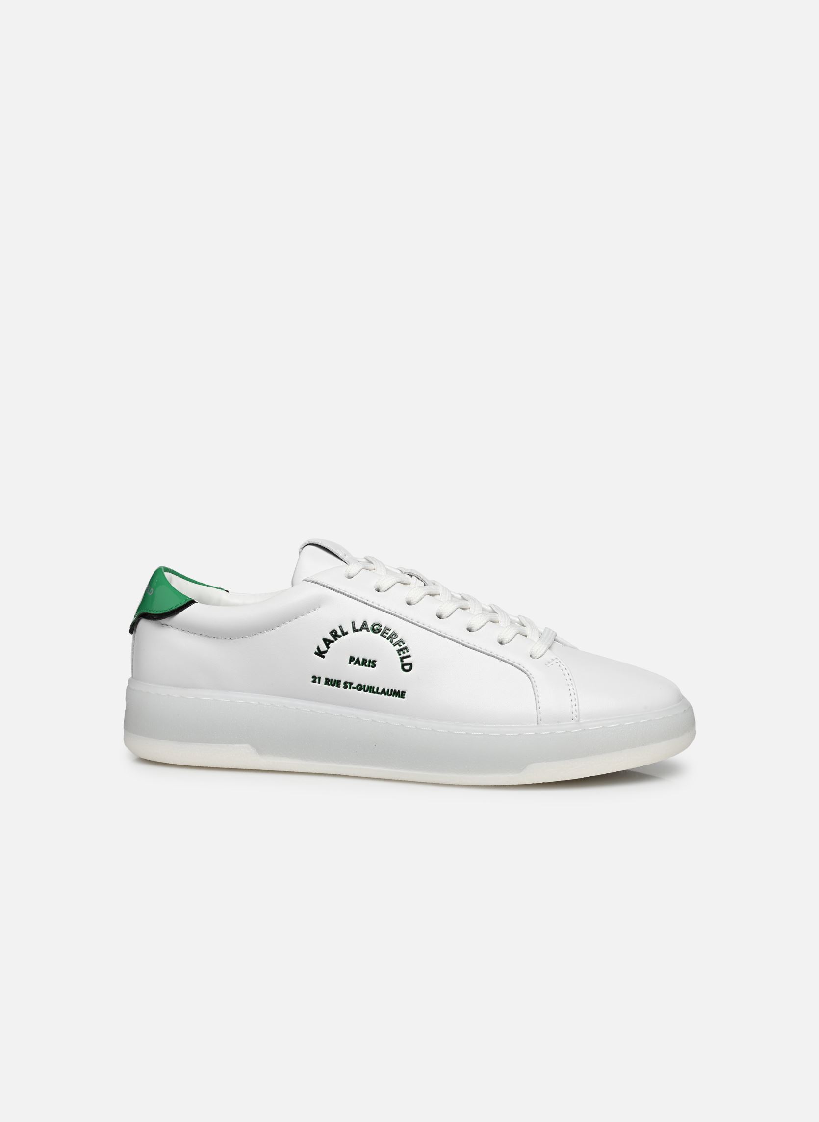 Niedrige Sneaker Kourt III Maison Karl KC Lo herren weiß Karl Lagerfeld Niedrige Sneaker Kourt III Maison Karl KC Lo herren weiß White Lthr w/Green