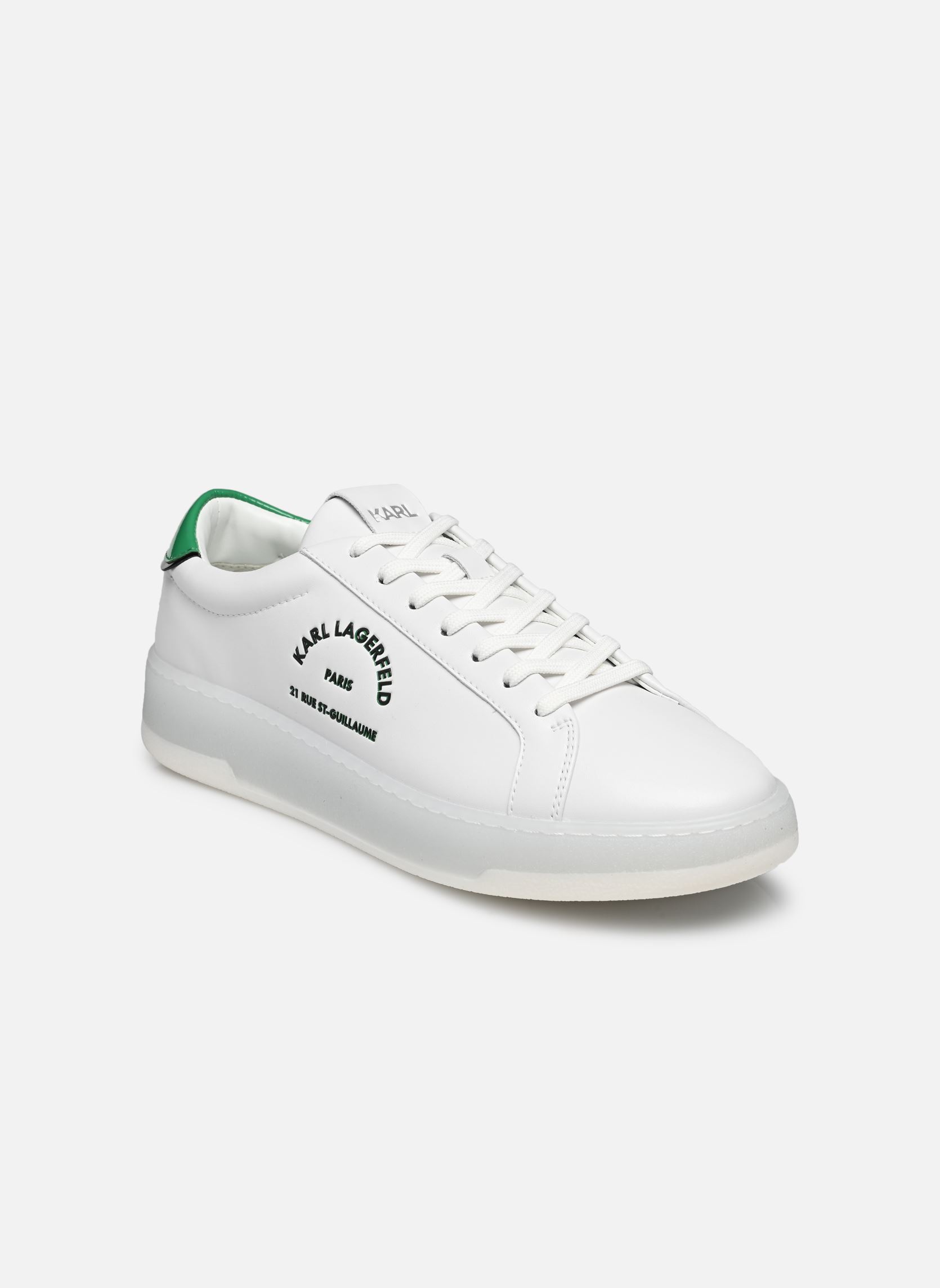 Niedrige Sneaker Kourt III Maison Karl KC Lo herren weiß Karl Lagerfeld Niedrige Sneaker Kourt III Maison Karl KC Lo herren weiß White Lthr w/Green