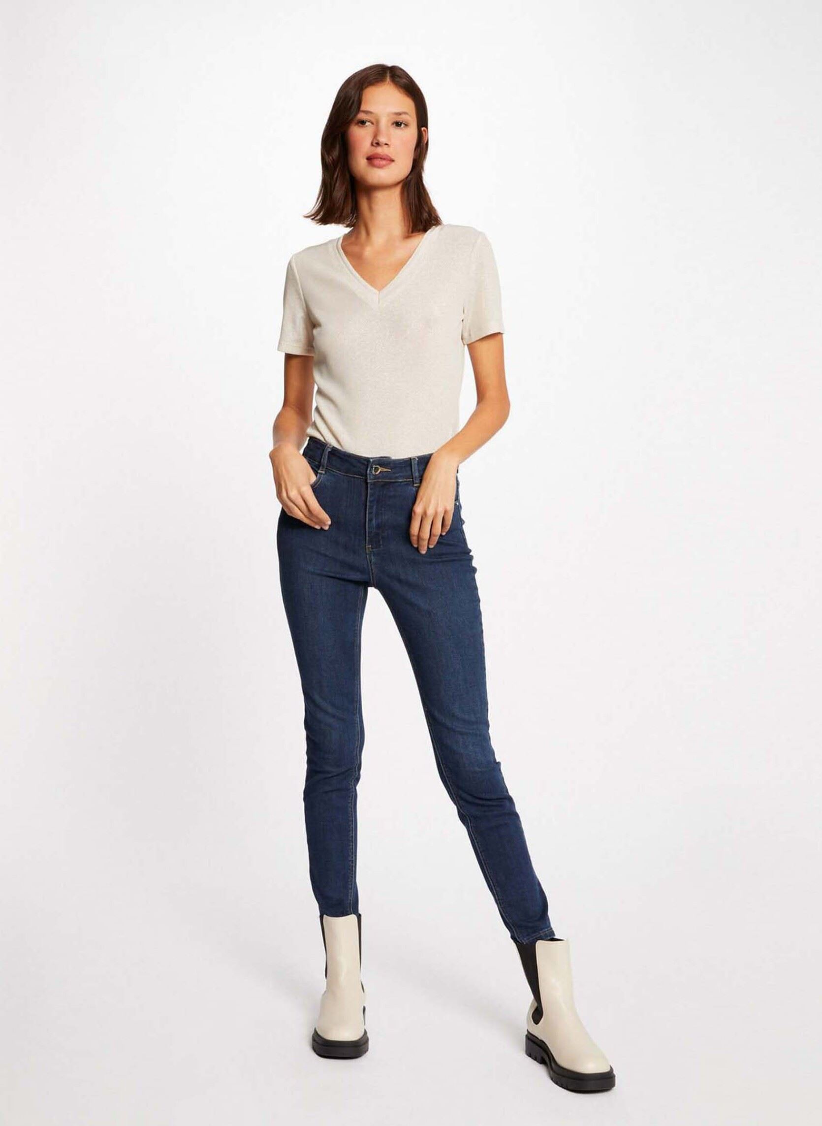 Tee-shirts manches courtes 212-DIWI femme beige Morgan Tee-shirts manches courtes 212-DIWI femme beige IVOIRE