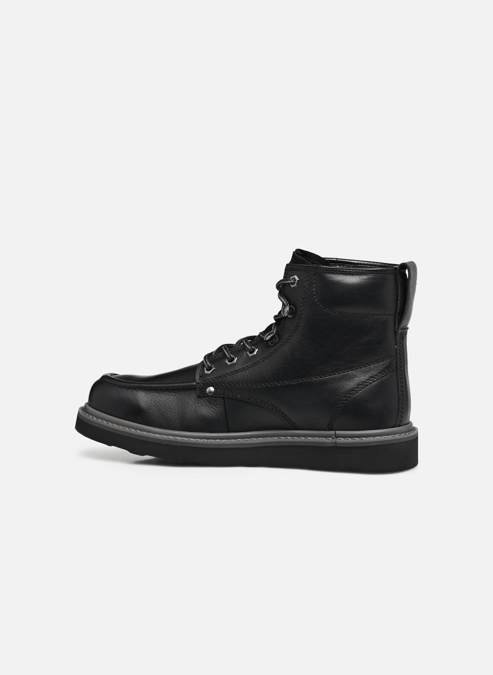Stivaletti con lacci JFWALDGATE uomo nero Jack & Jones Stivaletti con lacci JFWALDGATE uomo nero Anthracite