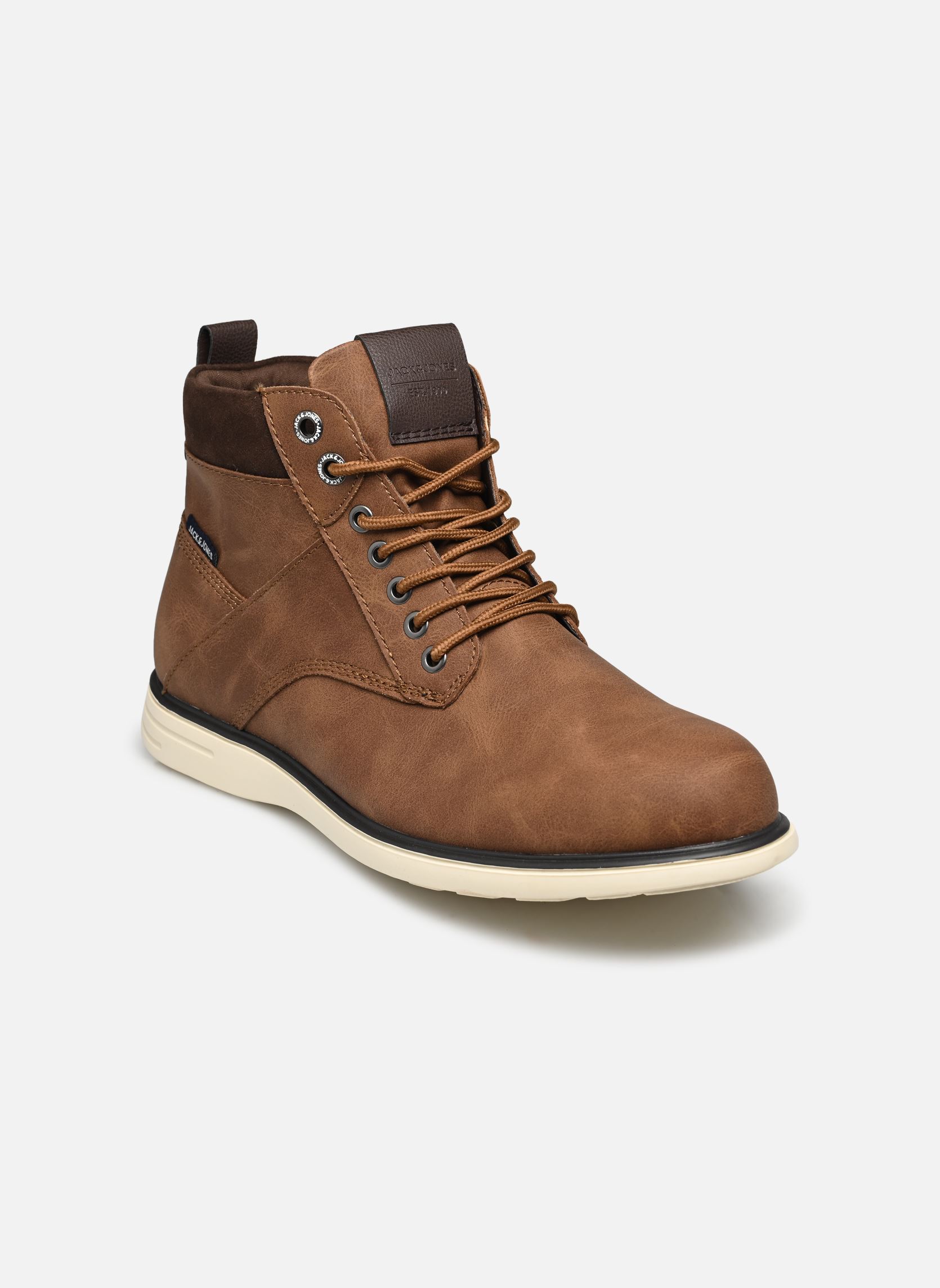 Boots Jack & Jones JFWDENVER PU COMBO BOOT - vue 2