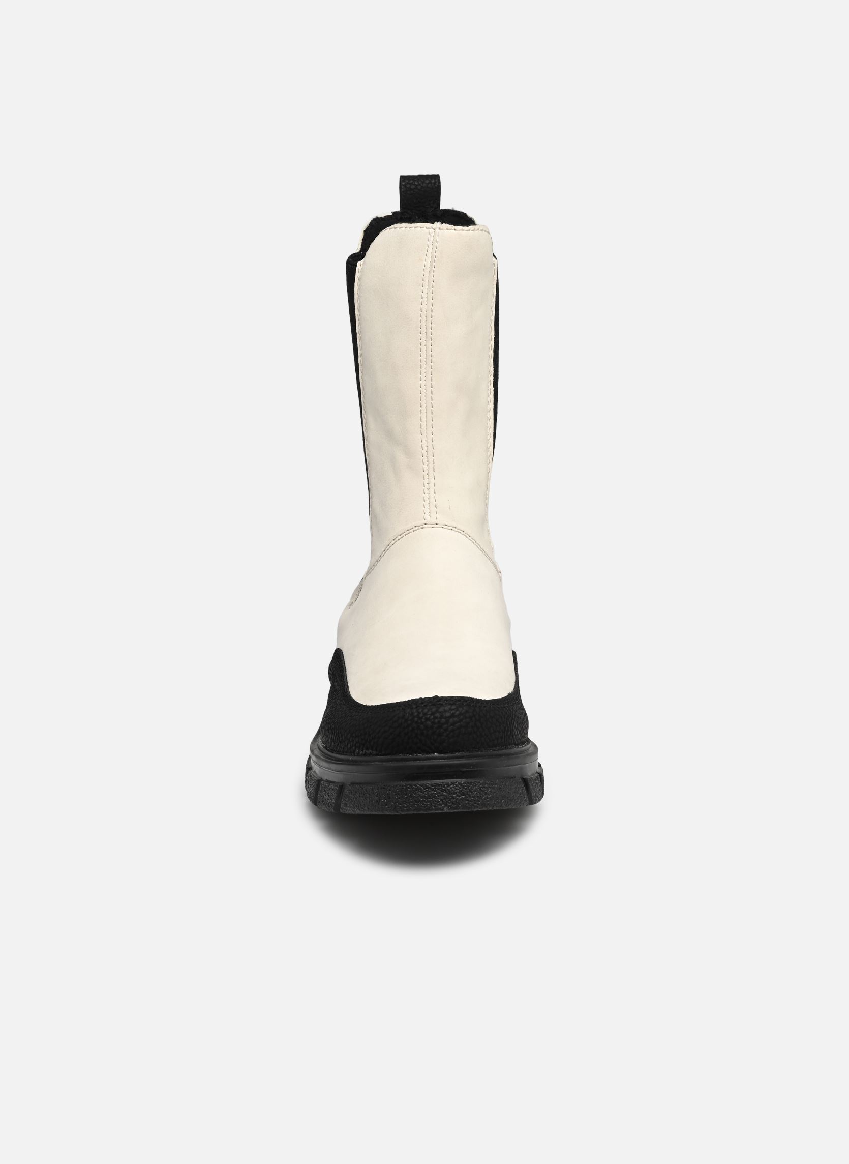 Enkellaarzen en boots Z9170 dames wit Rieker Enkellaarzen en boots Z9170 dames wit SCHWARZ/CREMA/SCHWARZ