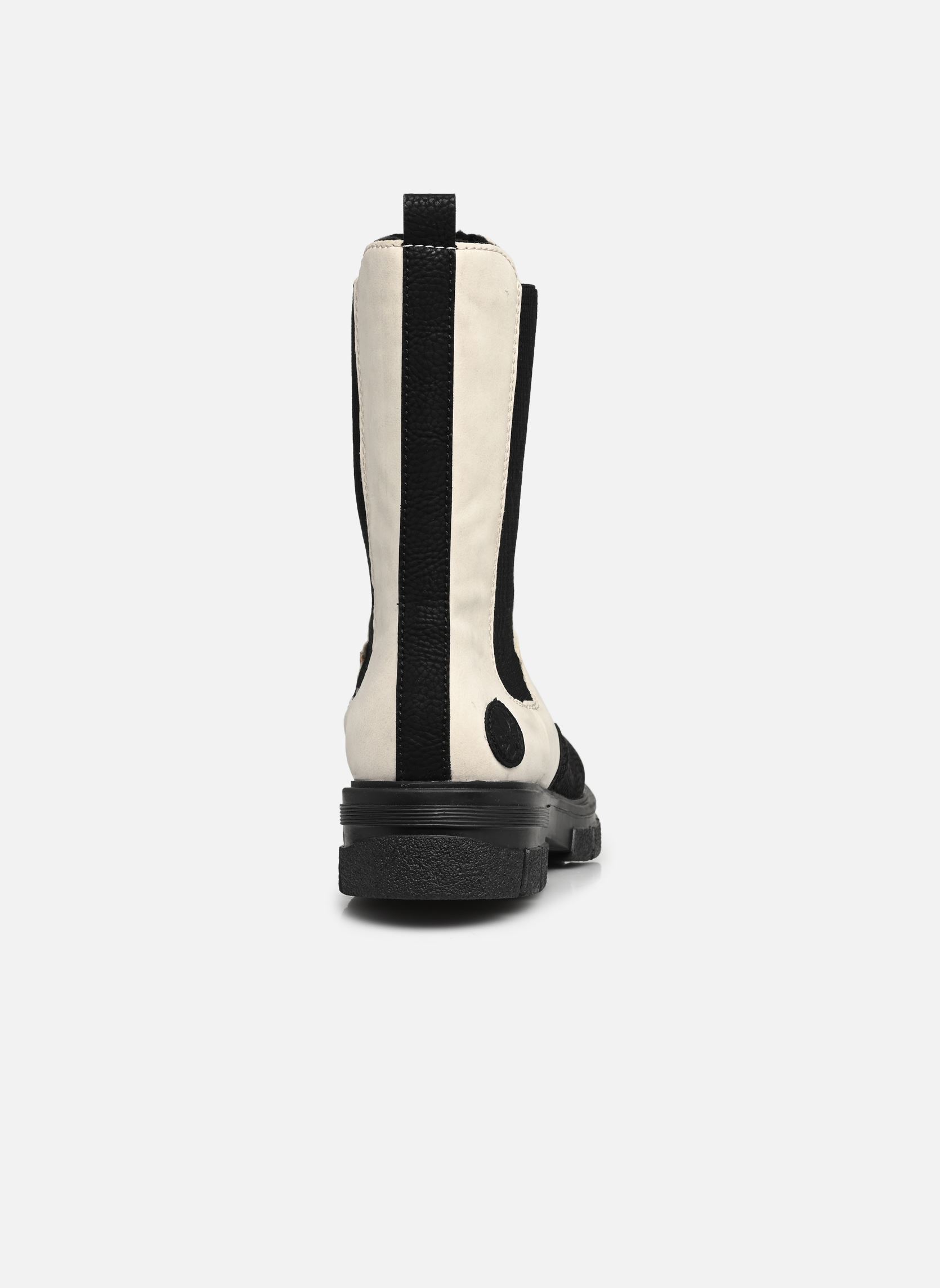 Enkellaarzen en boots Z9170 dames wit Rieker Enkellaarzen en boots Z9170 dames wit SCHWARZ/CREMA/SCHWARZ