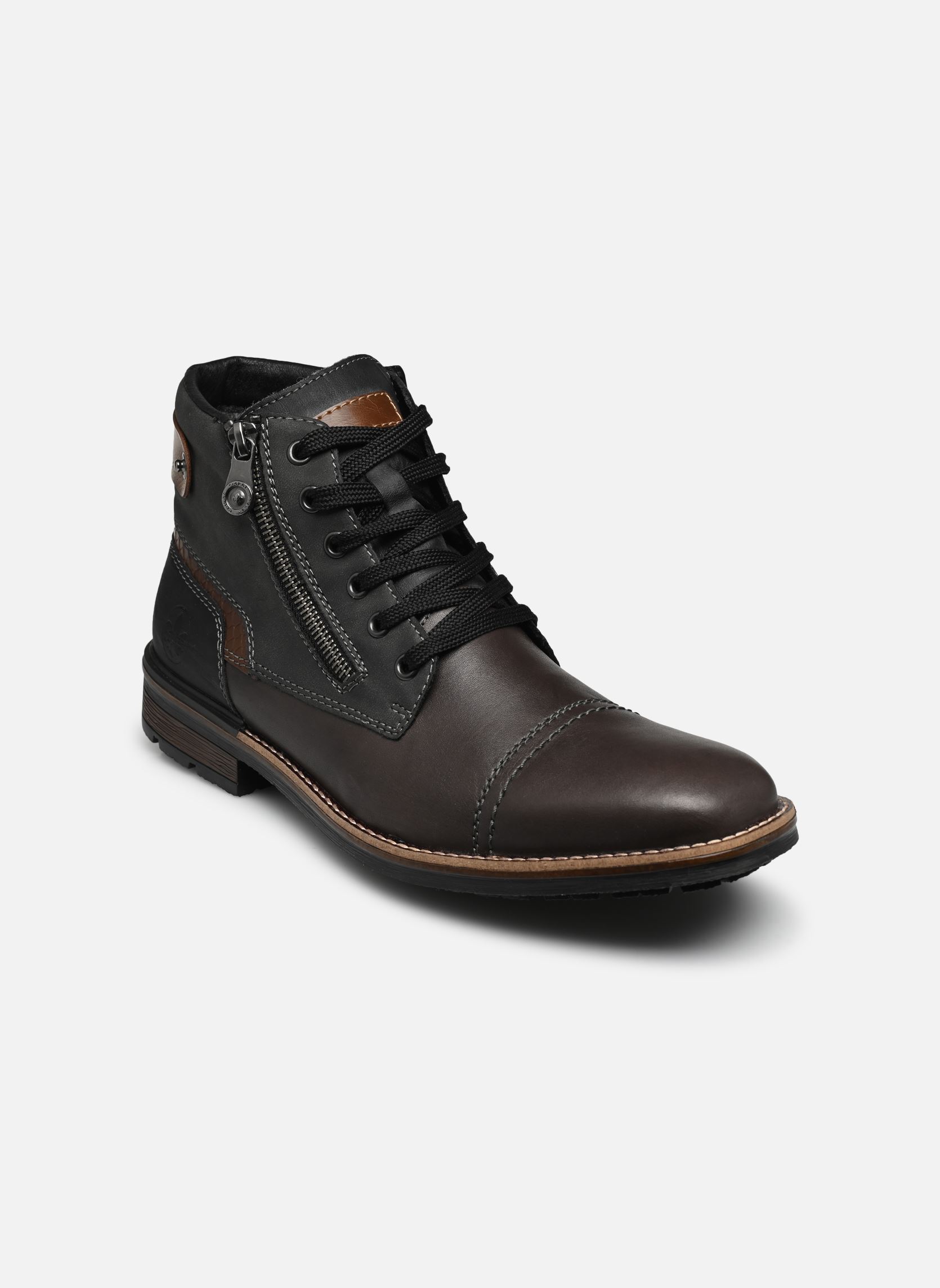 Veterlaarsjes F1311 heren grijs Rieker Veterlaarsjes F1311 heren grijs BLEI/ANTHRAZIT/GRAPHIT/MOGANO