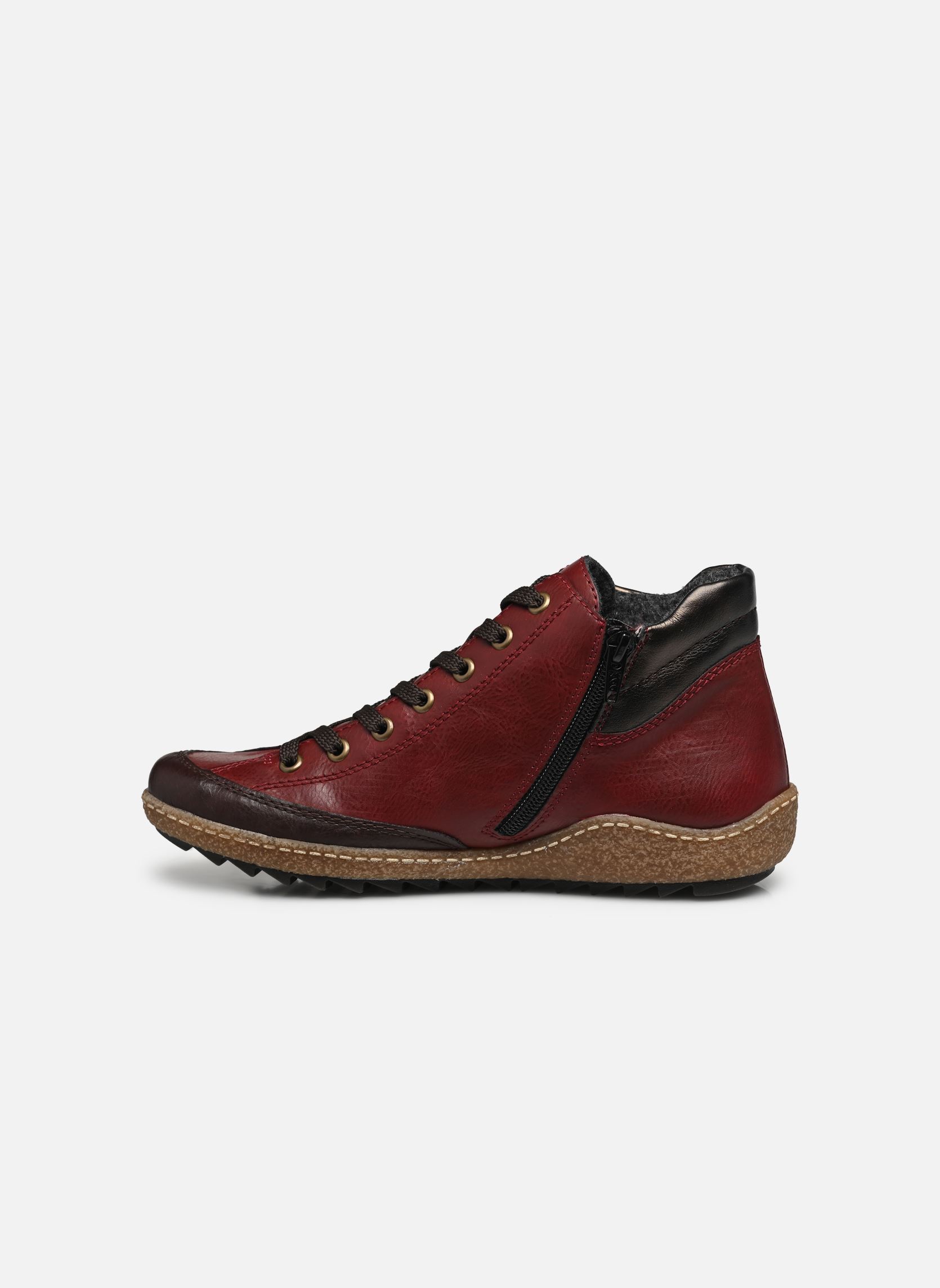 Knöchelhohe Sneaker L7500 damen rot Rieker Knöchelhohe Sneaker L7500 damen rot HAVANNA/WINE/ANTIK