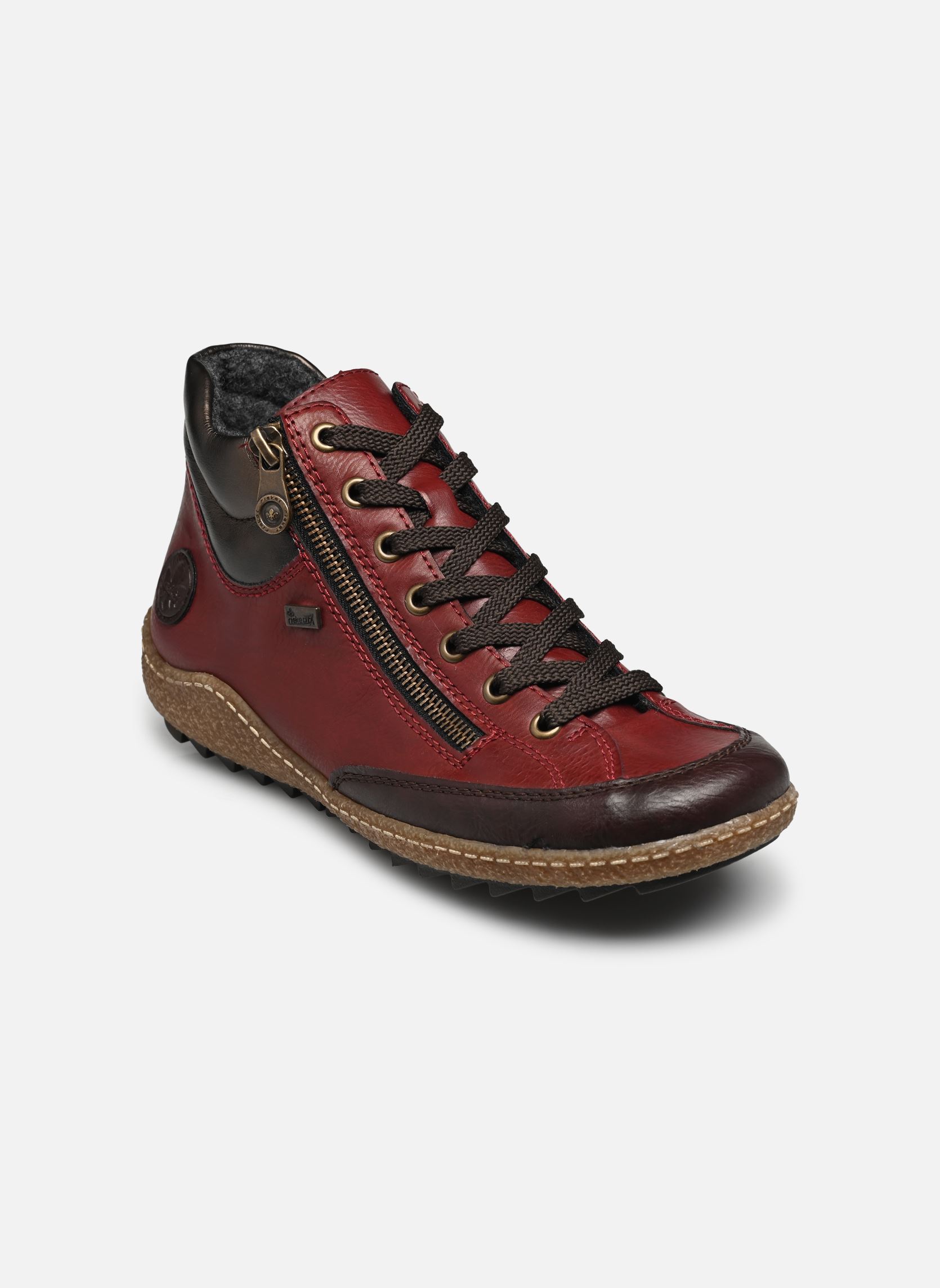 Knöchelhohe Sneaker L7500 damen rot Rieker Knöchelhohe Sneaker L7500 damen rot HAVANNA/WINE/ANTIK