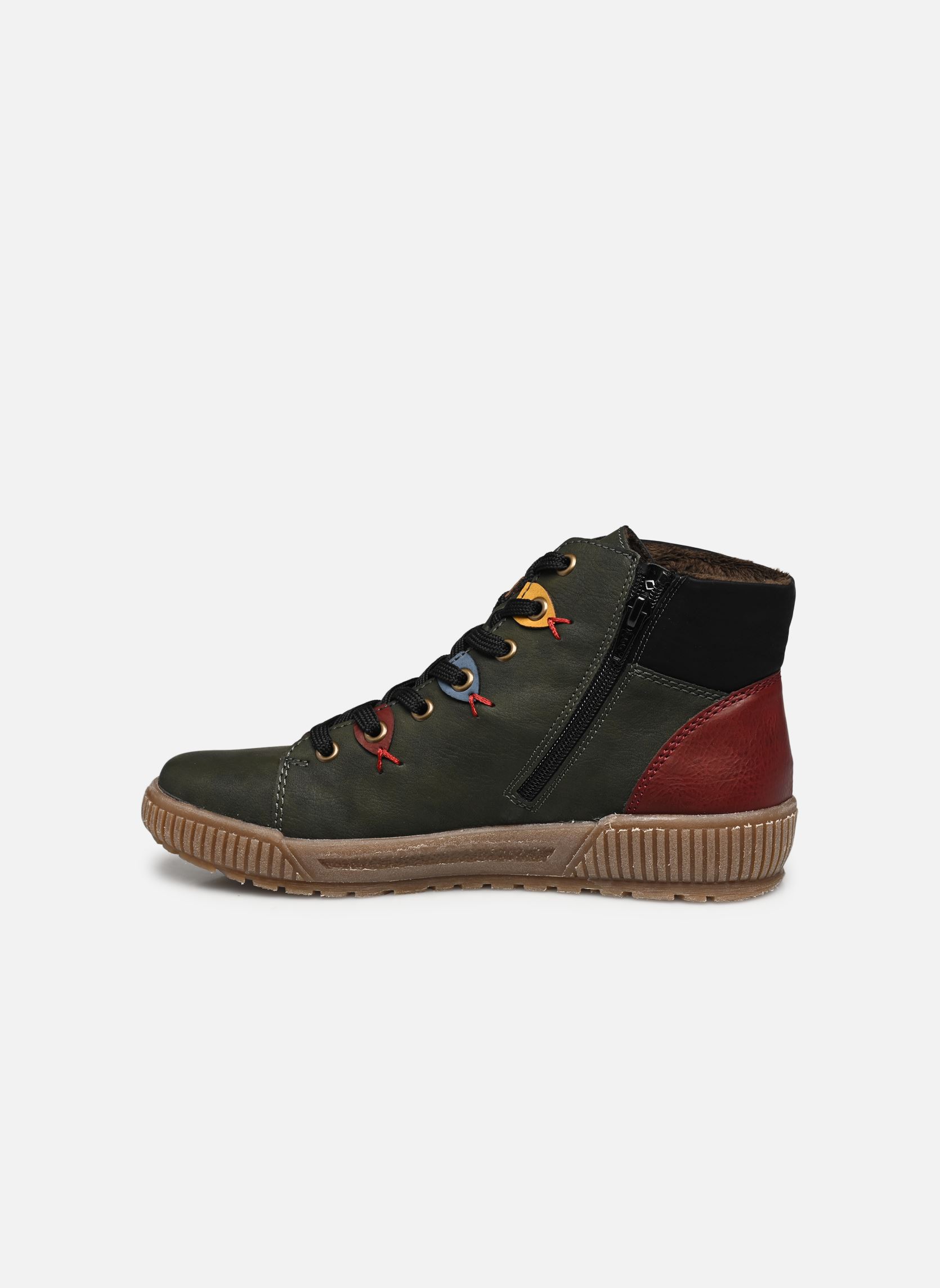 Baskets montantes N0711 femme vert Rieker Baskets montantes N0711 femme vert FOREST/WINE/SCHWARZ/ROYAL/HONI