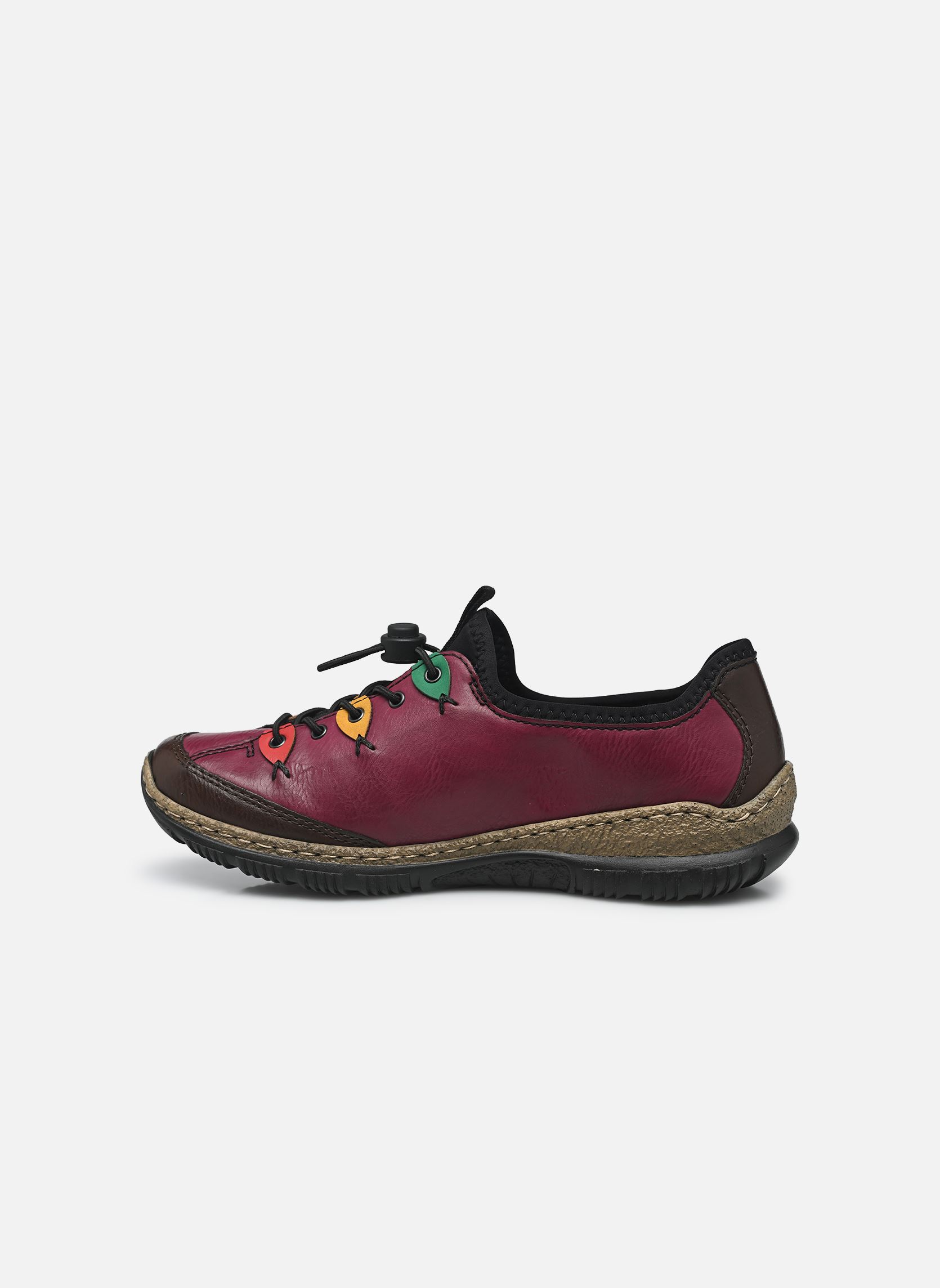 Baskets basses N3271 femme violet Rieker Baskets basses N3271 femme violet BROWN/VIOLETT/FLAMME/HONIG/SMA