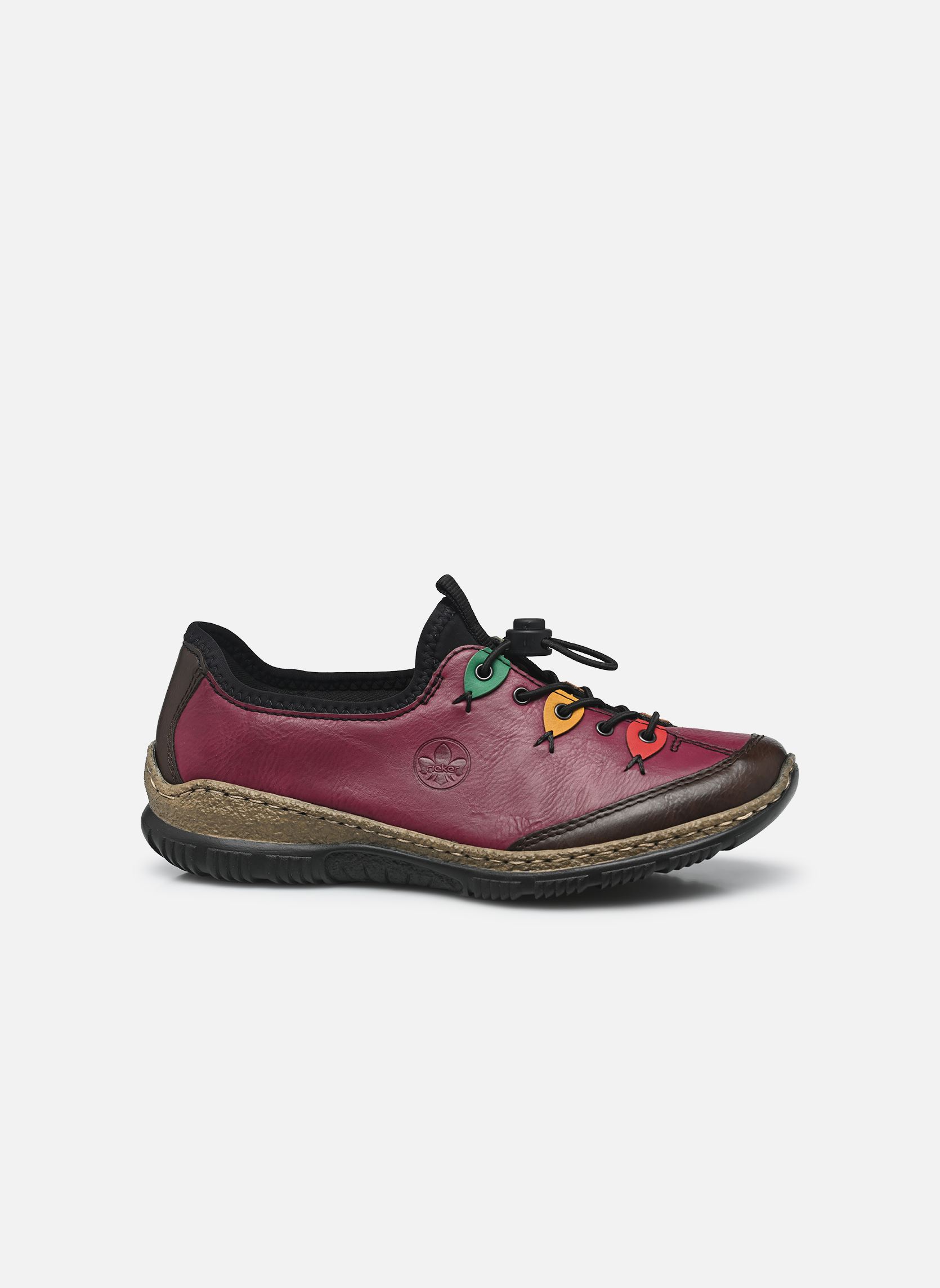 Baskets basses N3271 femme violet Rieker Baskets basses N3271 femme violet BROWN/VIOLETT/FLAMME/HONIG/SMA