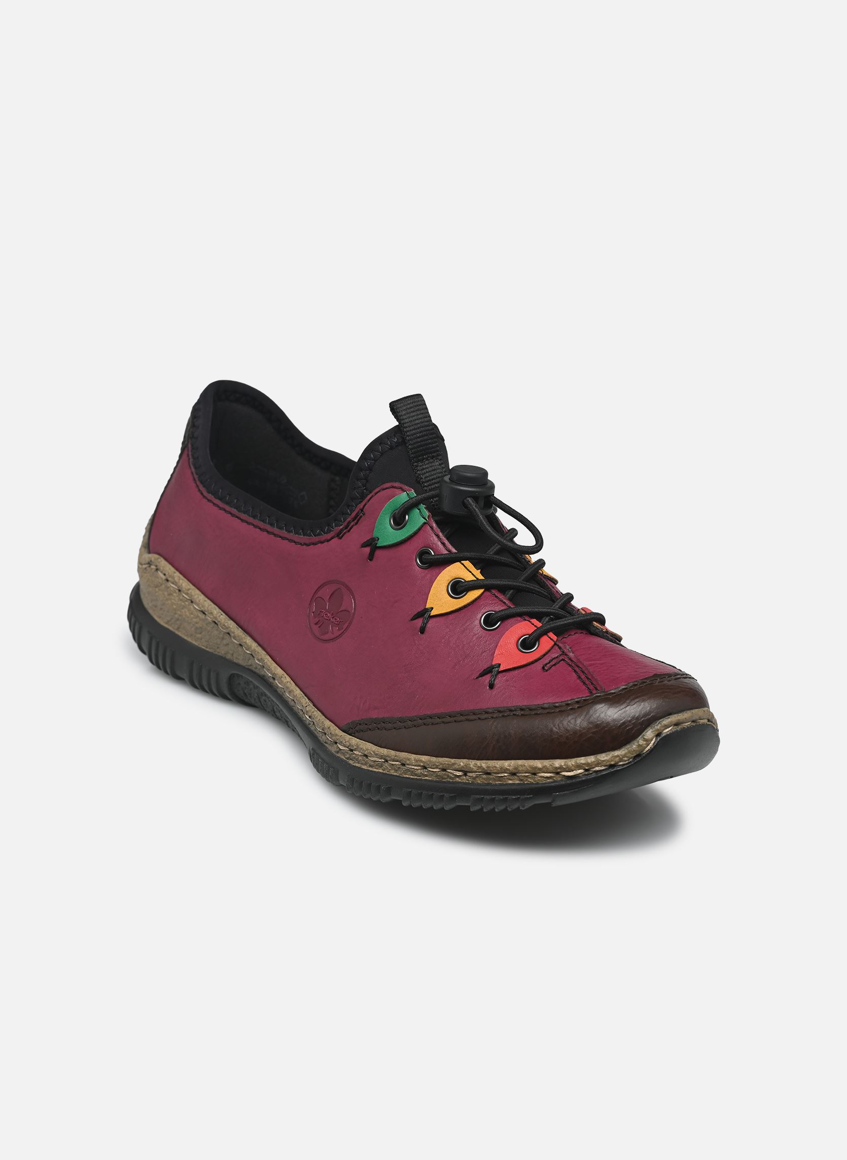 Baskets basses N3271 femme violet Rieker Baskets basses N3271 femme violet BROWN/VIOLETT/FLAMME/HONIG/SMA