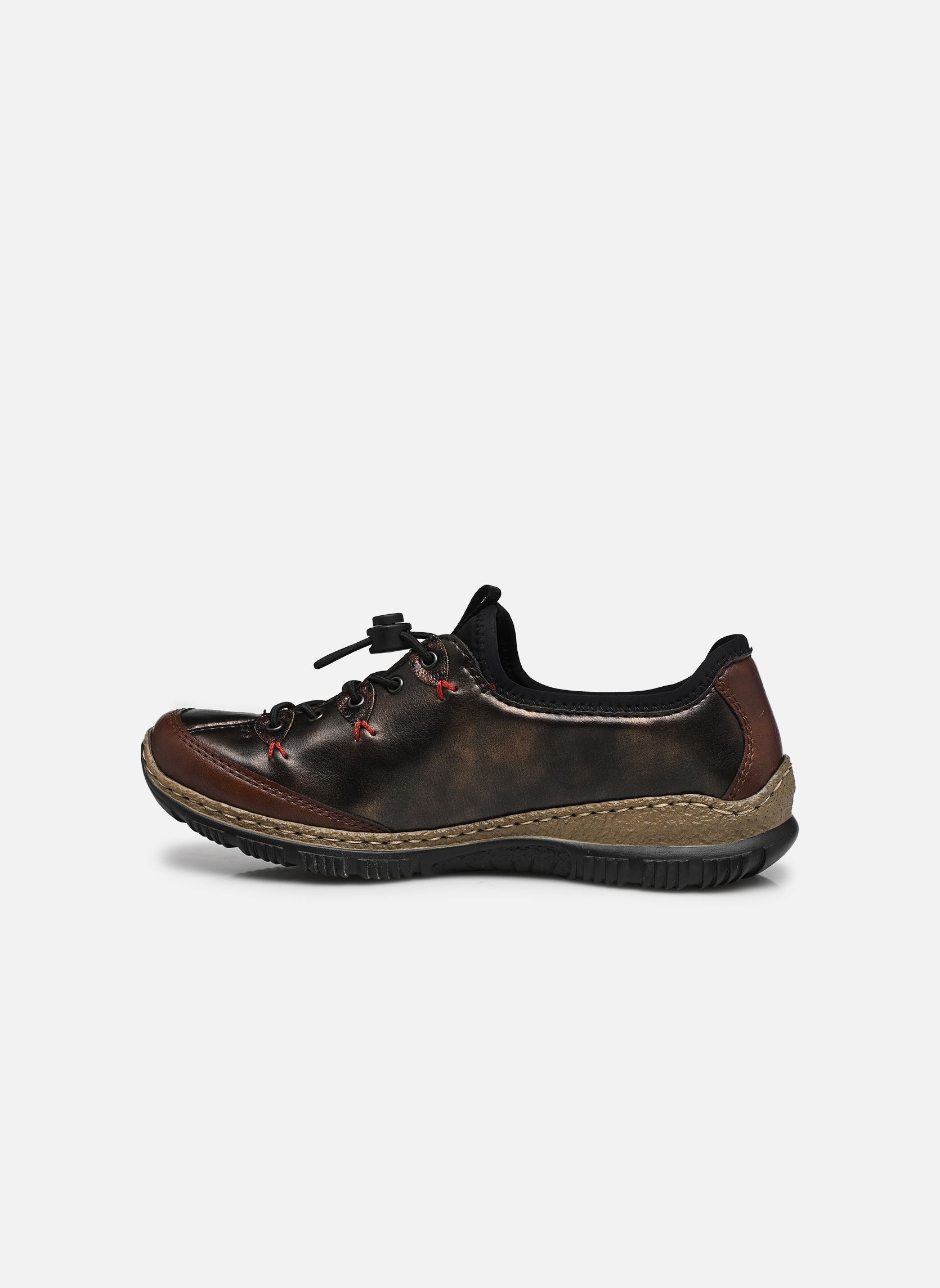 Baskets basses N3271 femme marron Rieker Baskets basses N3271 femme marron CHESTNUT/ANTIK/ANTIK/SCHWARZ
