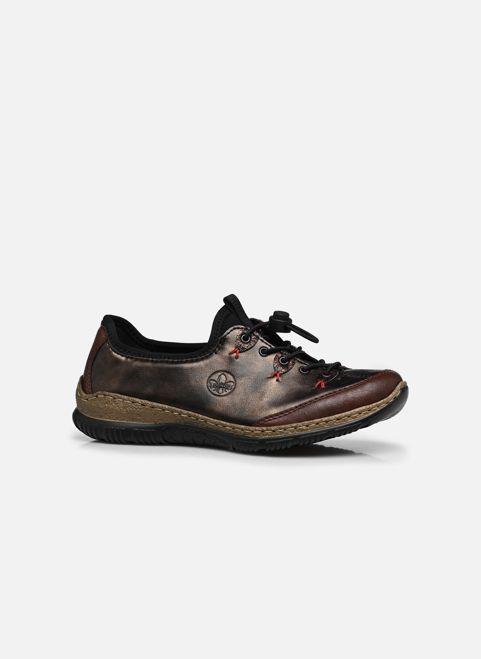 Baskets basses N3271 femme marron Rieker Baskets basses N3271 femme marron CHESTNUT/ANTIK/ANTIK/SCHWARZ