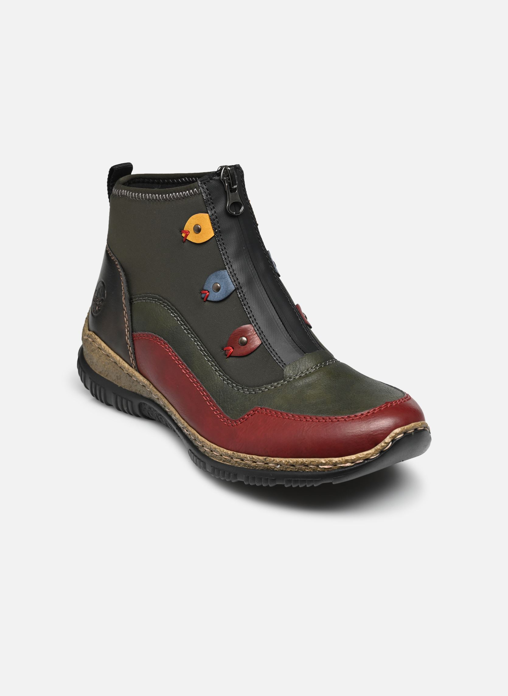 Baskets montantes N3277 femme multicolore Rieker Baskets montantes N3277 femme multicolore WINEFORESTANTIKPESTOROYALHONIG