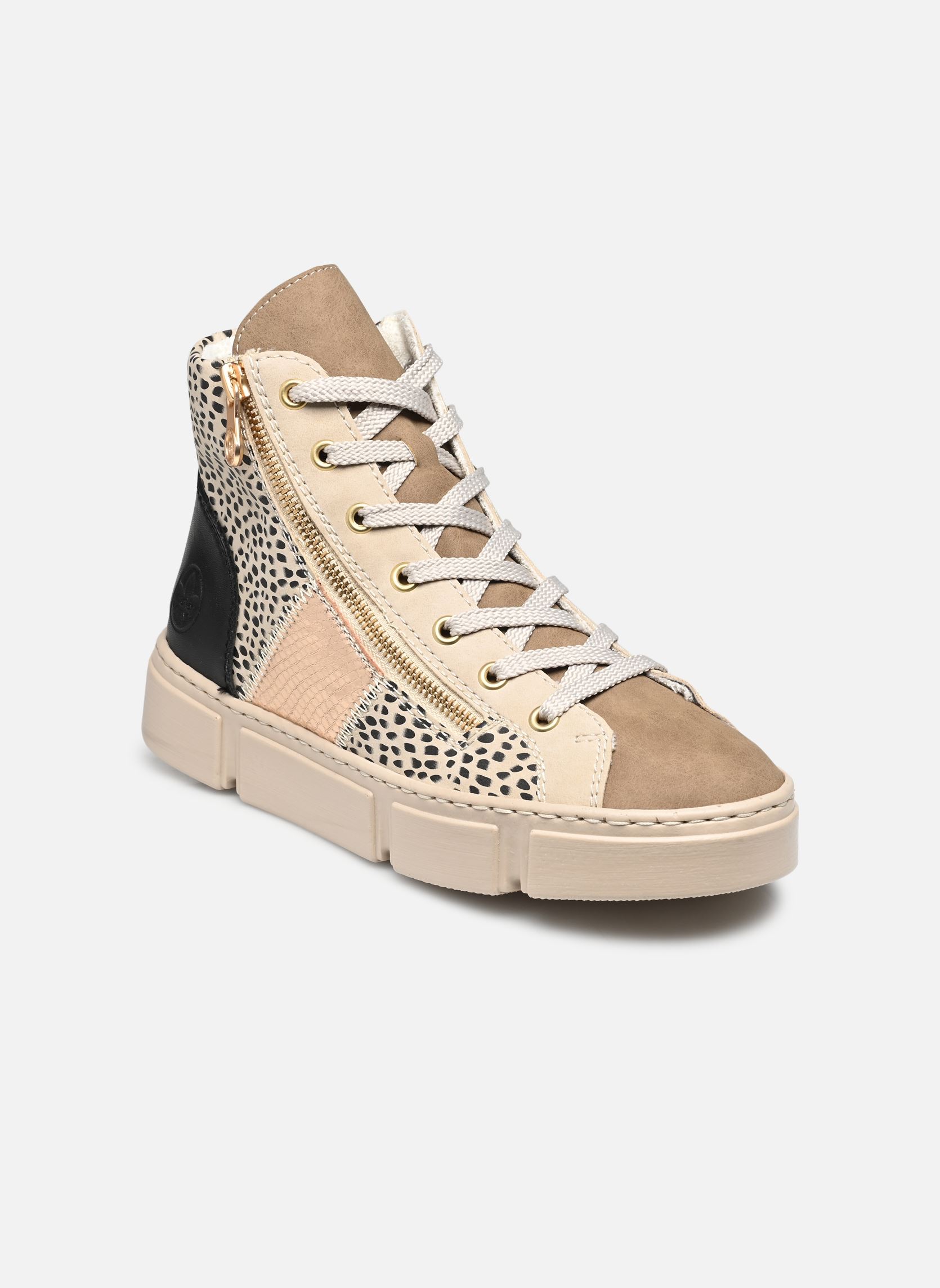 Baskets montantes N5931 femme beige Rieker Baskets montantes N5931 femme beige FANGO/GINGER/KUPFER/SCHWARZ/SC
