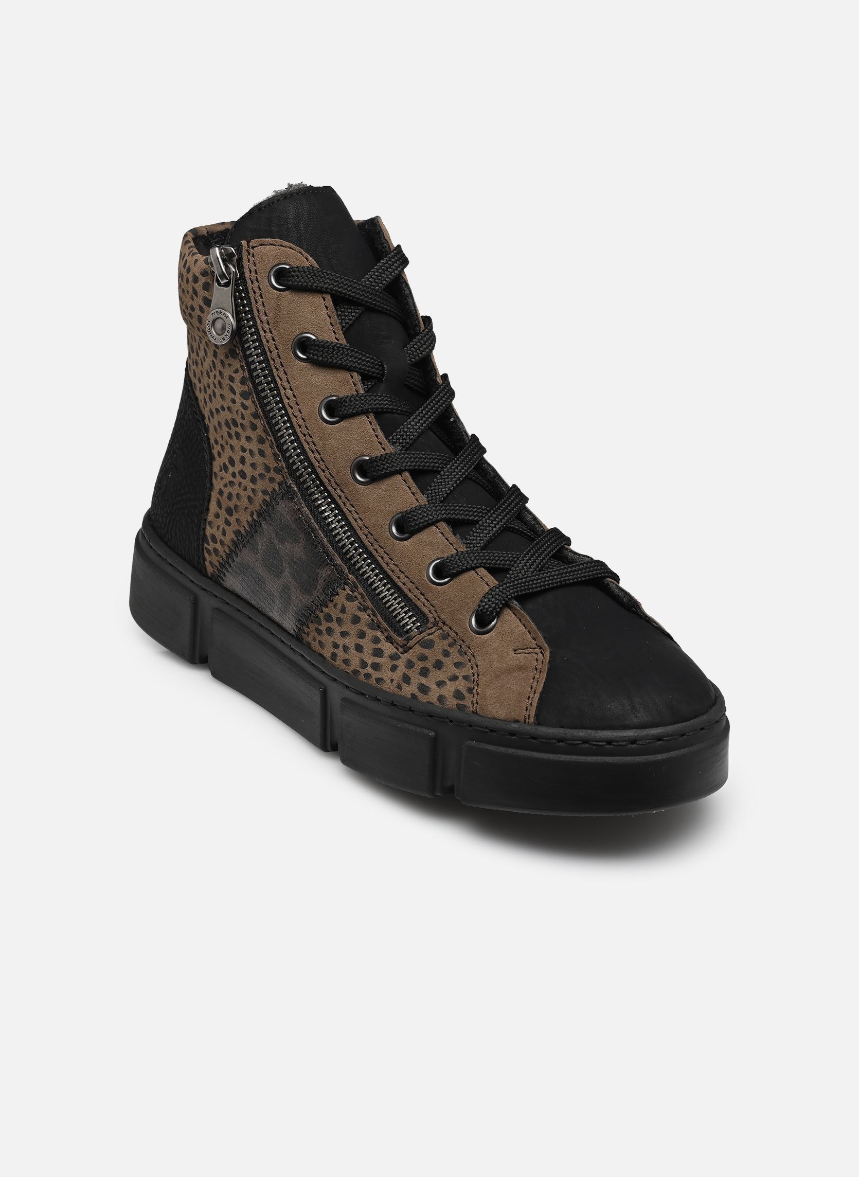 Baskets montantes N5931 femme marron Rieker Baskets montantes N5931 femme marron SCHWARZ/BROWN/GRAU/SCHWARZ