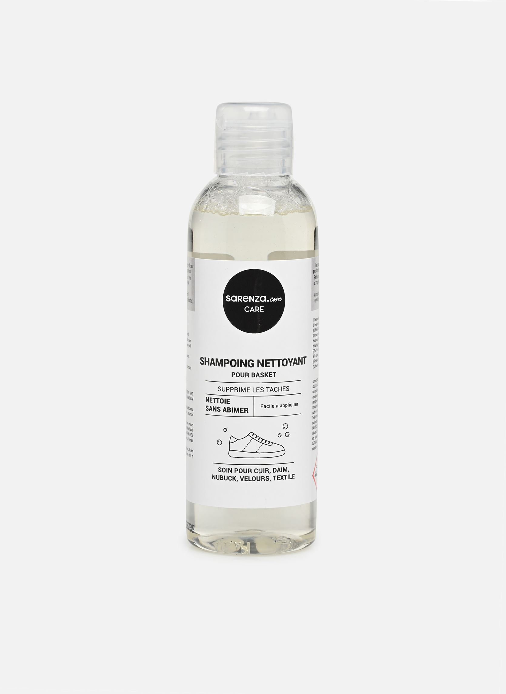 Prodotti per la cura Shampoing nettoyant pour baskets 150ml trasparente Sarenza care Prodotti per la cura Shampoing nettoyant pour baskets 150ml trasparente INCOLORE