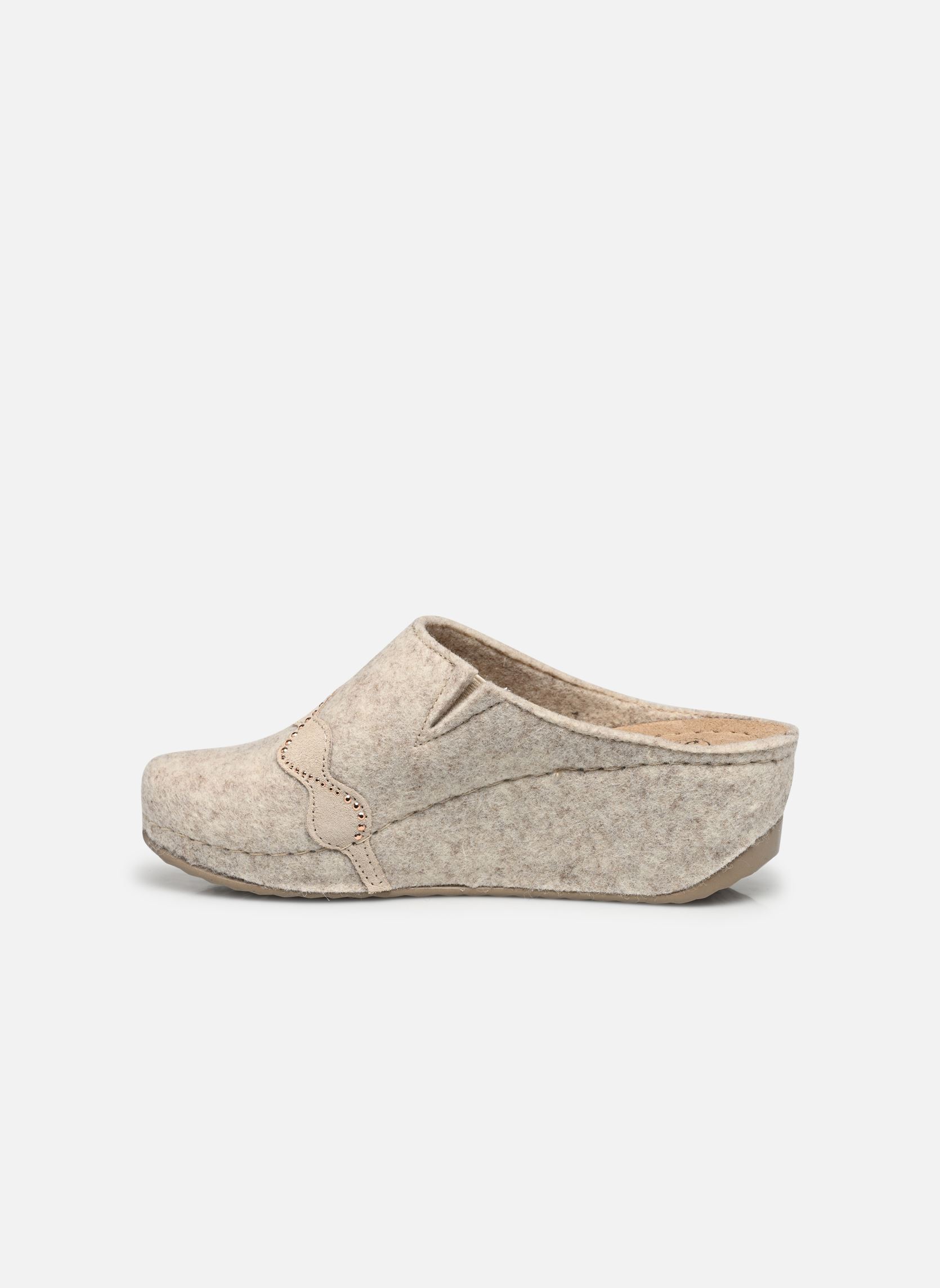 Pantoffels INVERNESS STRASS WEDGE COMFORT dames beige Scholl Pantoffels INVERNESS STRASS WEDGE COMFORT dames beige Beige