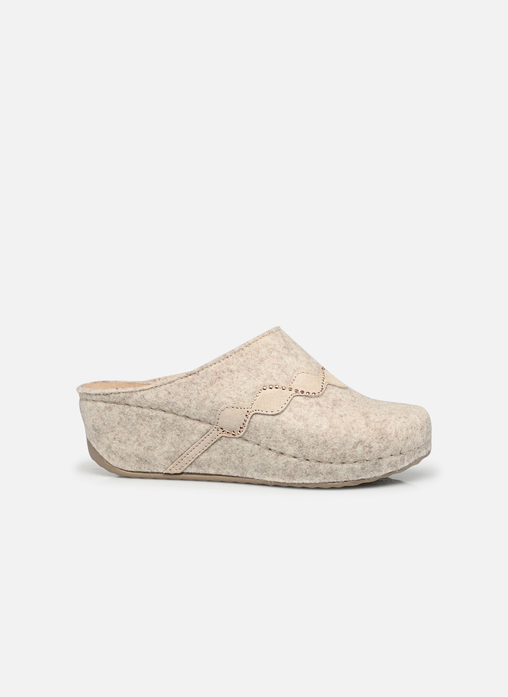 Pantoffels INVERNESS STRASS WEDGE COMFORT dames beige Scholl Pantoffels INVERNESS STRASS WEDGE COMFORT dames beige Beige
