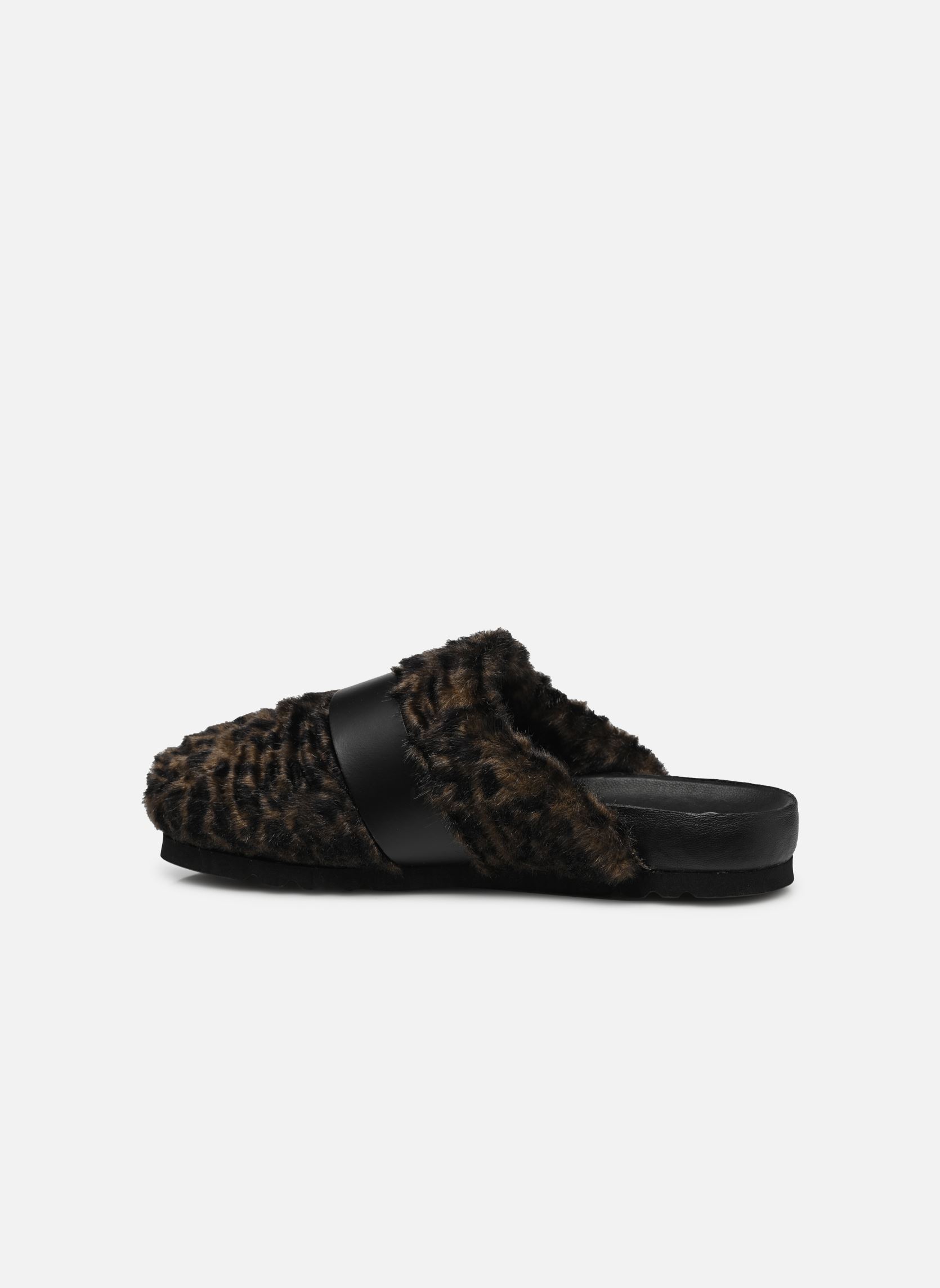 Muilen en klompen ALBERTA PRINTED ICONIC dames bruin Scholl Muilen en klompen ALBERTA PRINTED ICONIC dames bruin Dk Brown Animalier