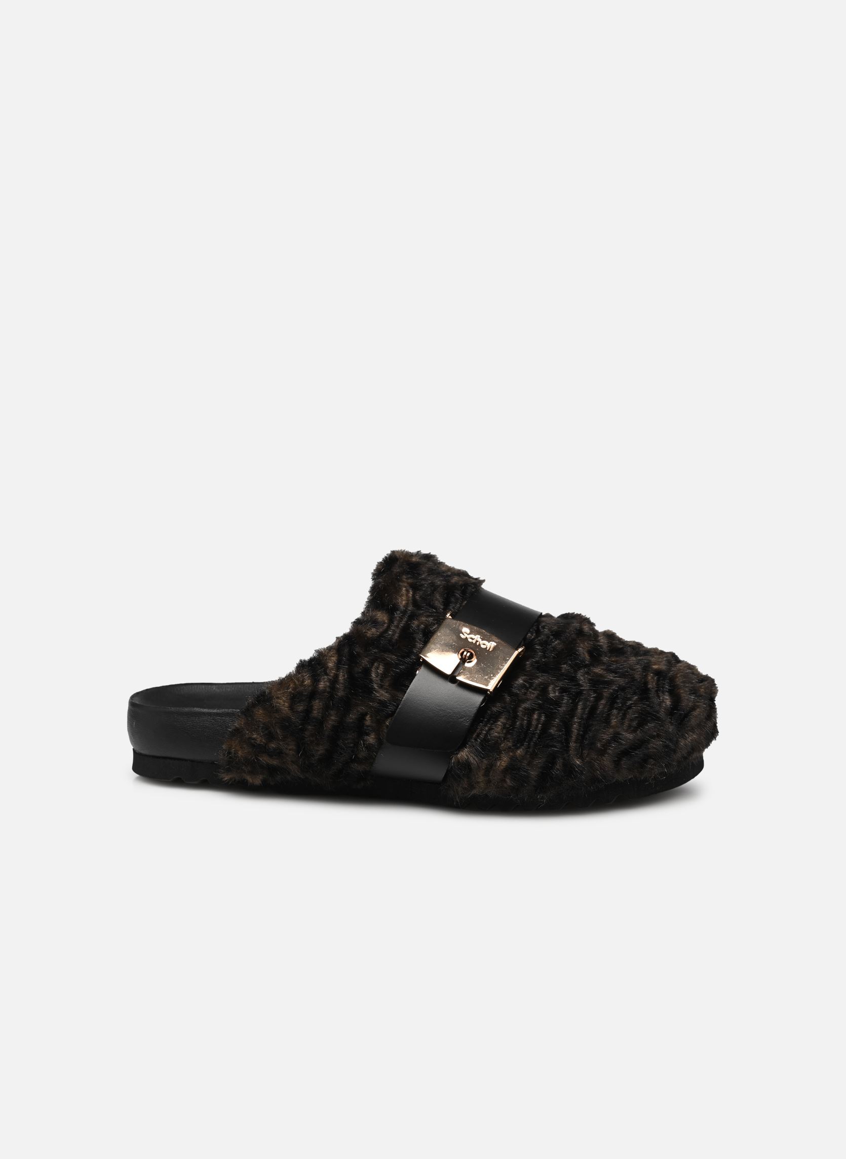 Muilen en klompen ALBERTA PRINTED ICONIC dames bruin Scholl Muilen en klompen ALBERTA PRINTED ICONIC dames bruin Dk Brown Animalier