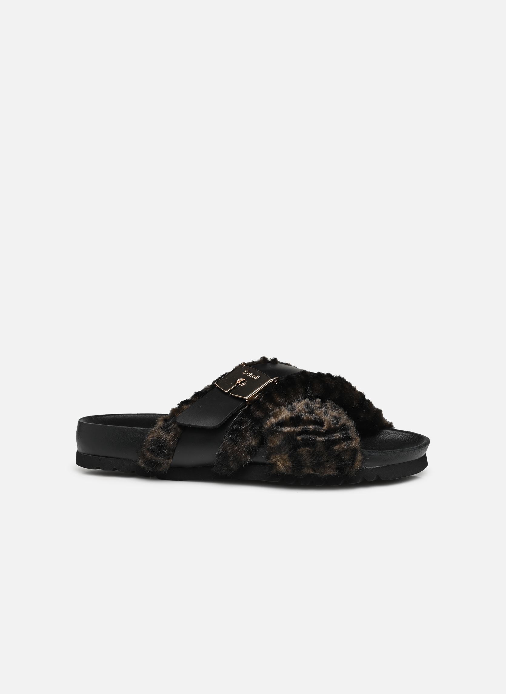 Ciabattine e Sabots AMBER PRINTED ICONIC donna marrone Scholl Ciabattine e Sabots AMBER PRINTED ICONIC donna marrone Dk Brown Animalier