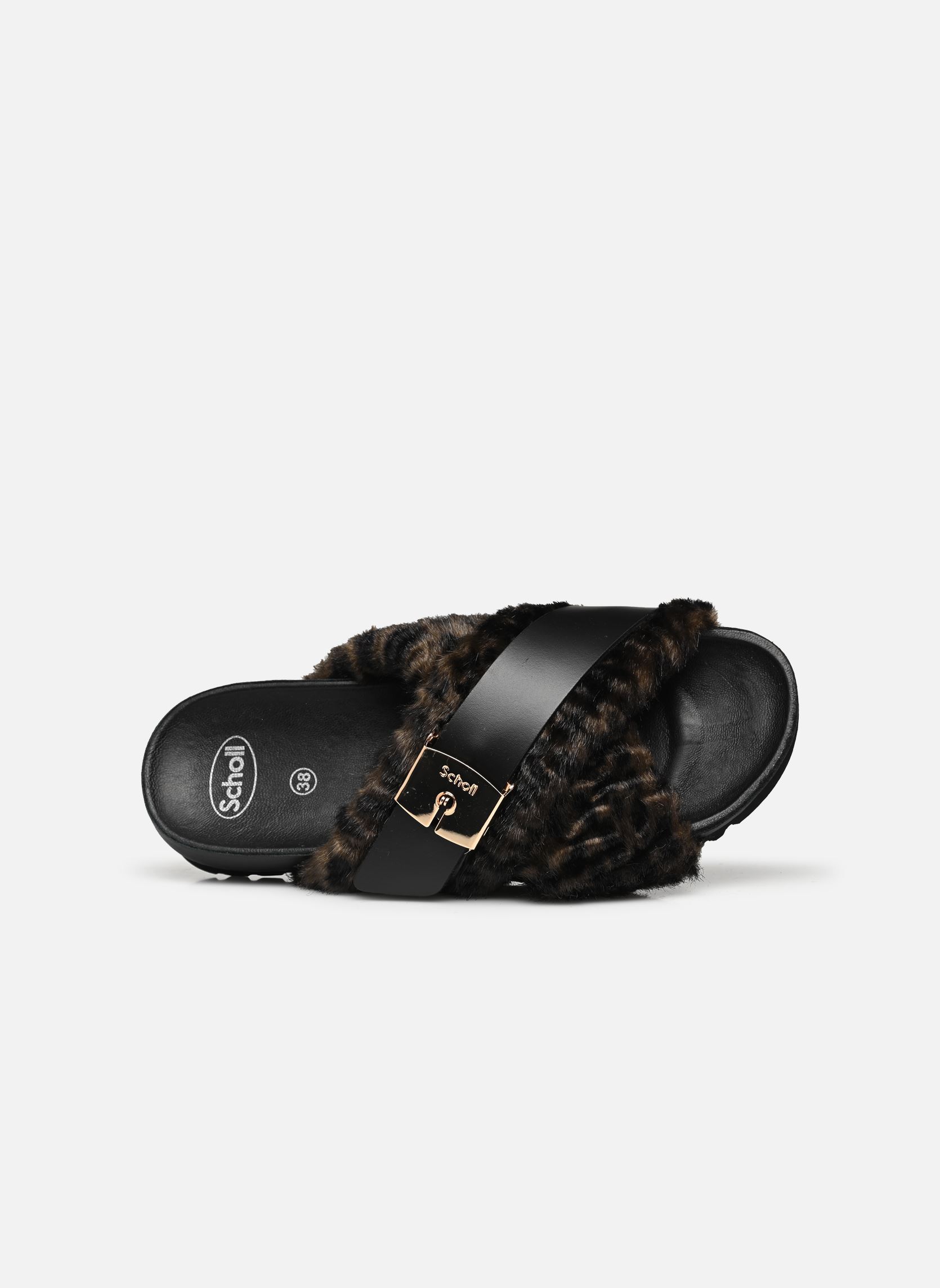 Ciabattine e Sabots AMBER PRINTED ICONIC donna marrone Scholl Ciabattine e Sabots AMBER PRINTED ICONIC donna marrone Dk Brown Animalier