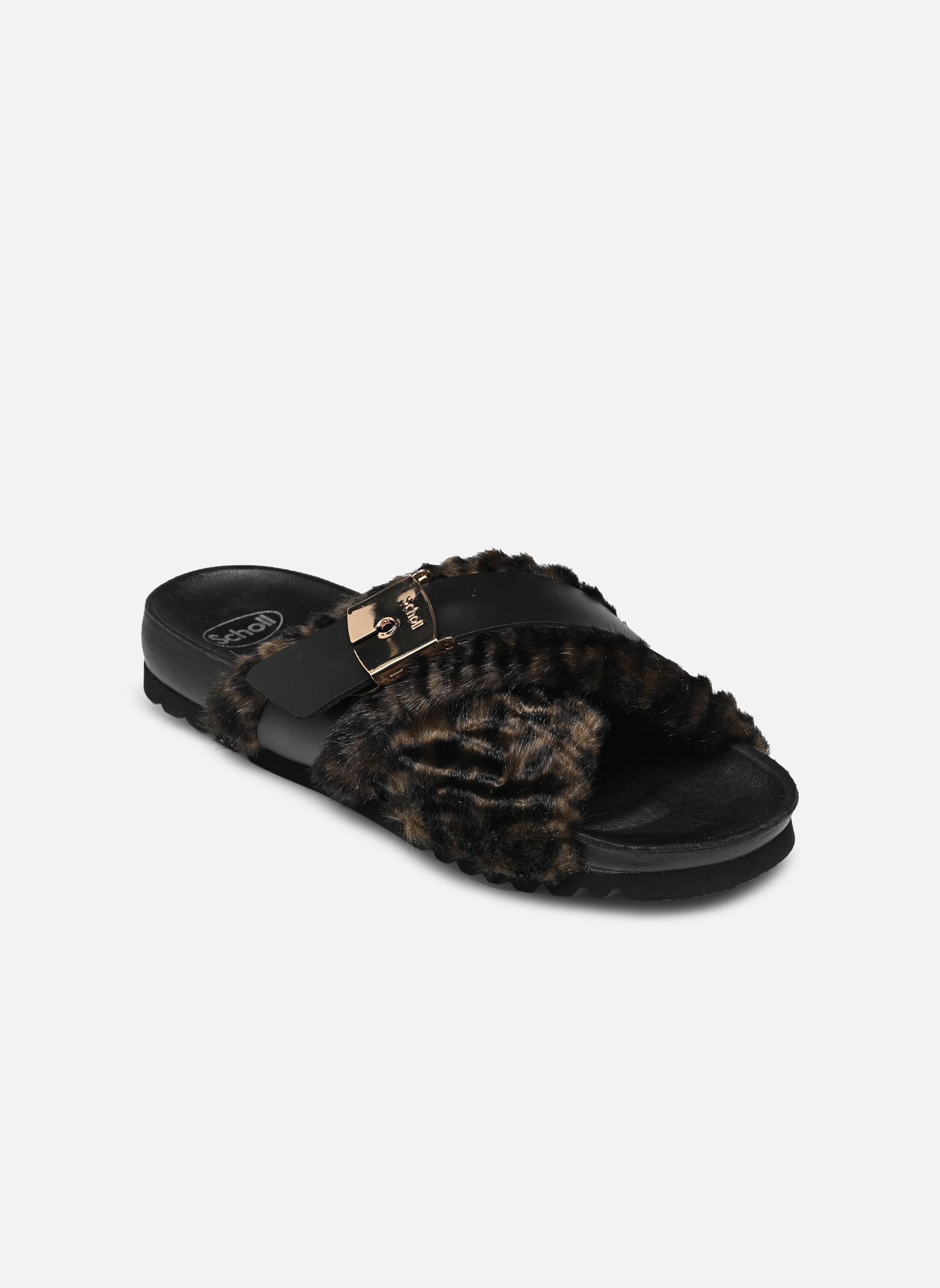 Ciabattine e Sabots AMBER PRINTED ICONIC donna marrone Scholl Ciabattine e Sabots AMBER PRINTED ICONIC donna marrone Dk Brown Animalier