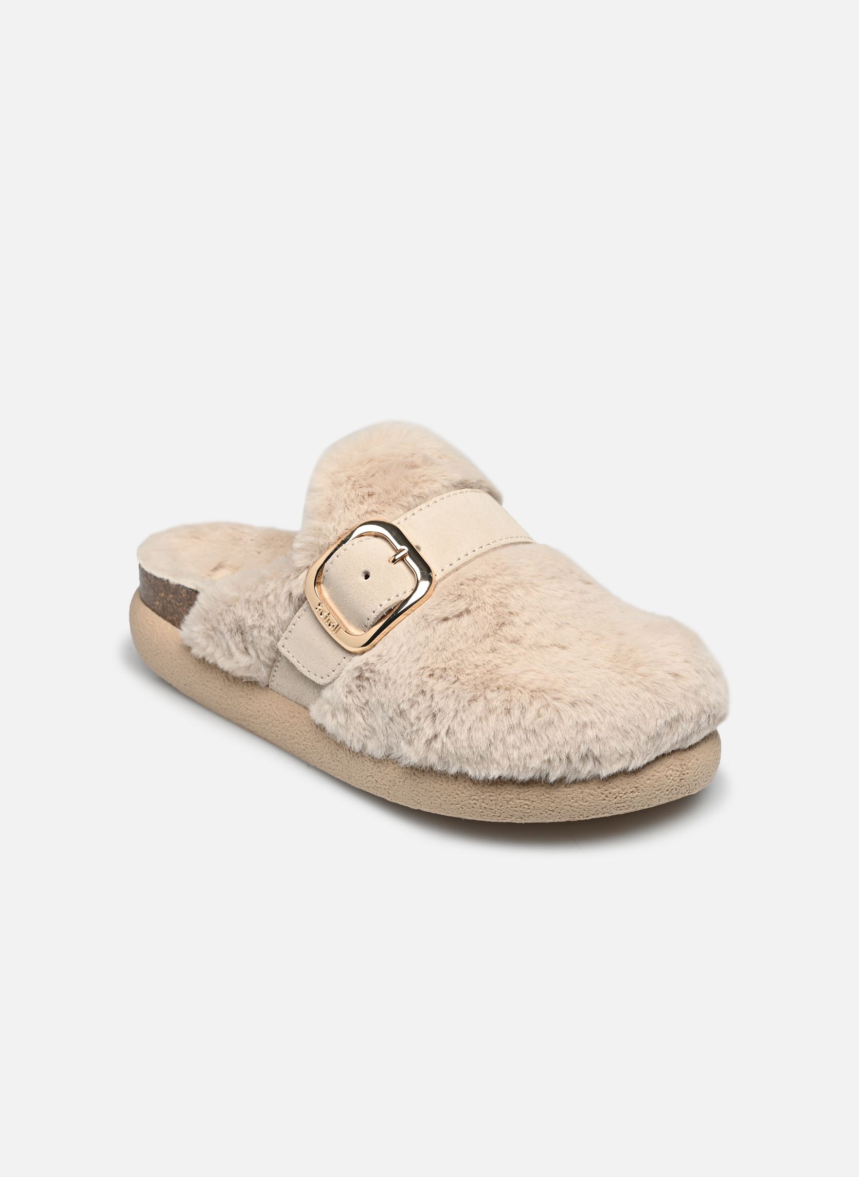 Mules et sabots IVY BIG BUCKLE COLLECTION femme beige Scholl Mules et sabots IVY BIG BUCKLE COLLECTION femme beige BEIGE
