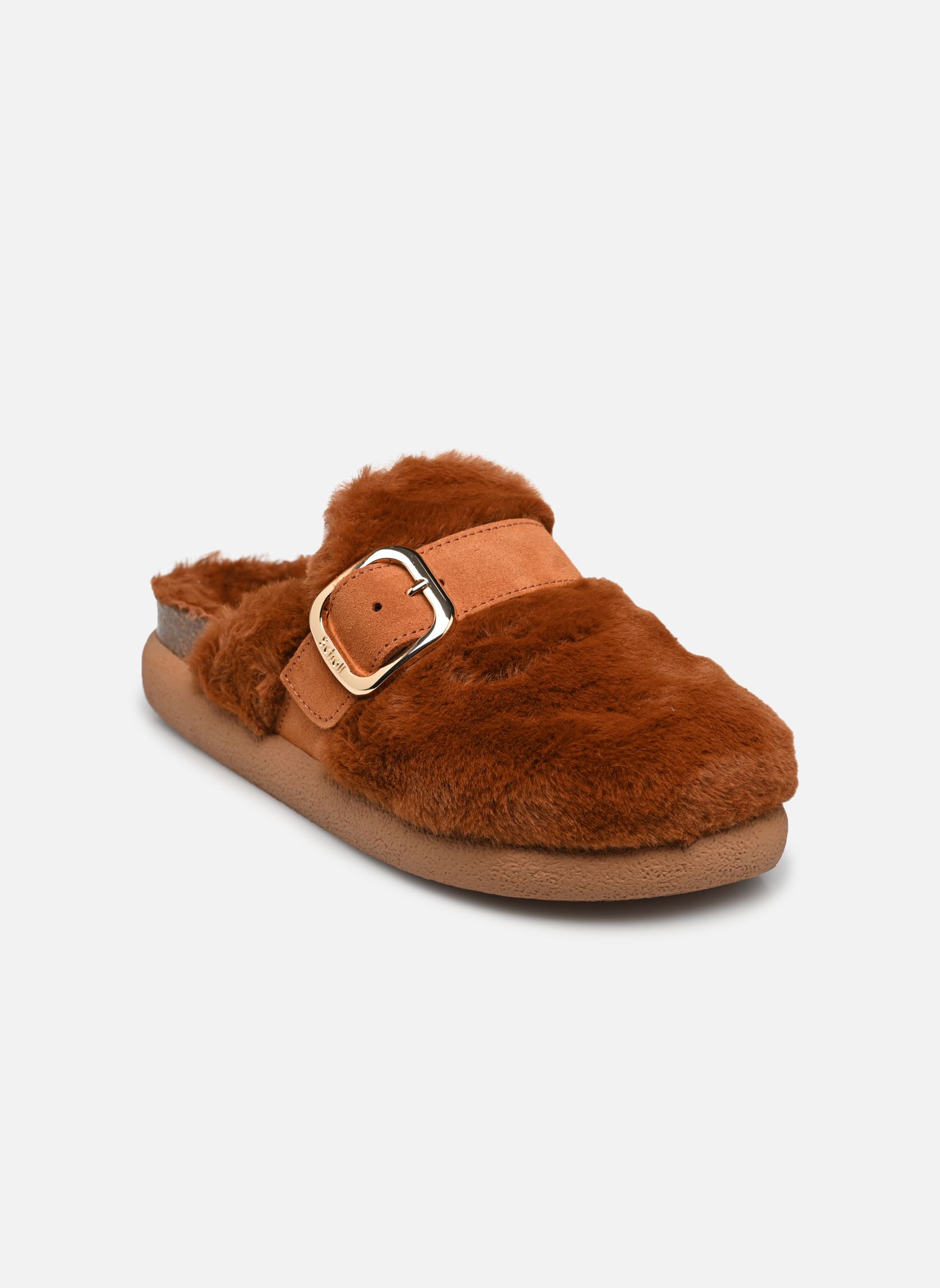 Mules et sabots IVY BIG BUCKLE COLLECTION femme marron Scholl Mules et sabots IVY BIG BUCKLE COLLECTION femme marron COGNAC