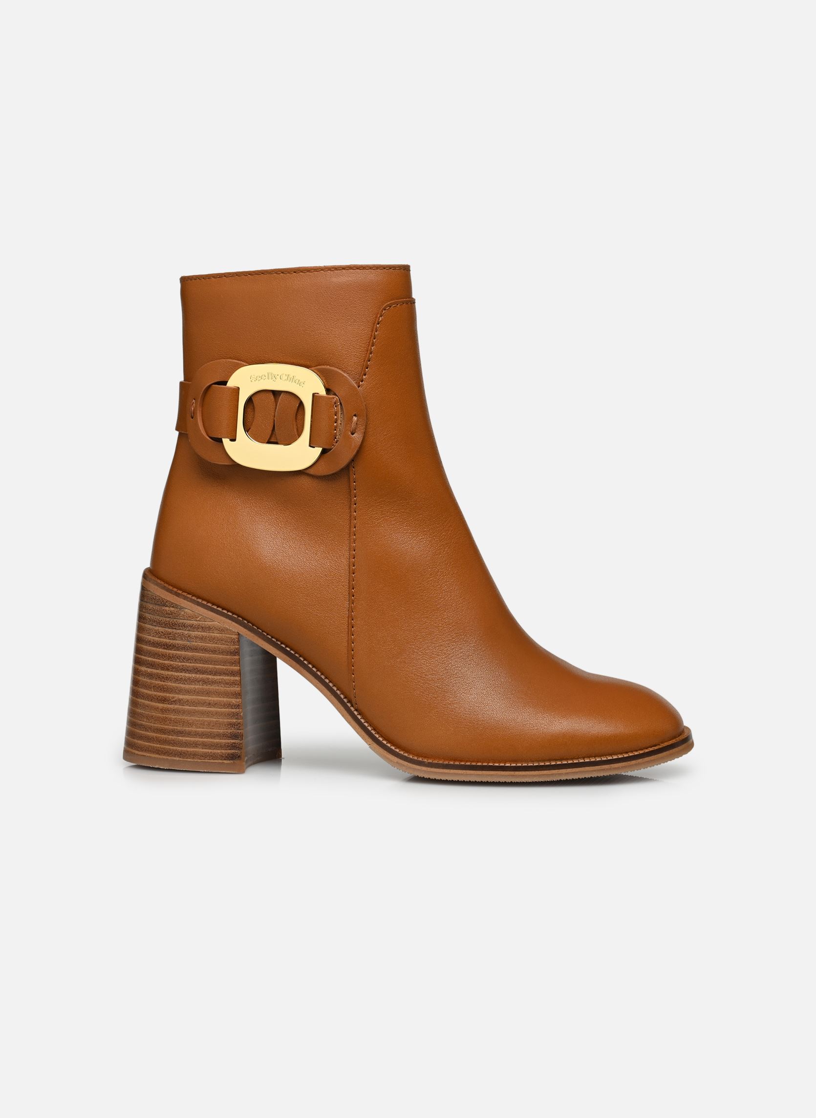 Enkellaarzen en boots Bottine Chany dames bruin See by Chloé Enkellaarzen en boots Bottine Chany dames bruin Tan