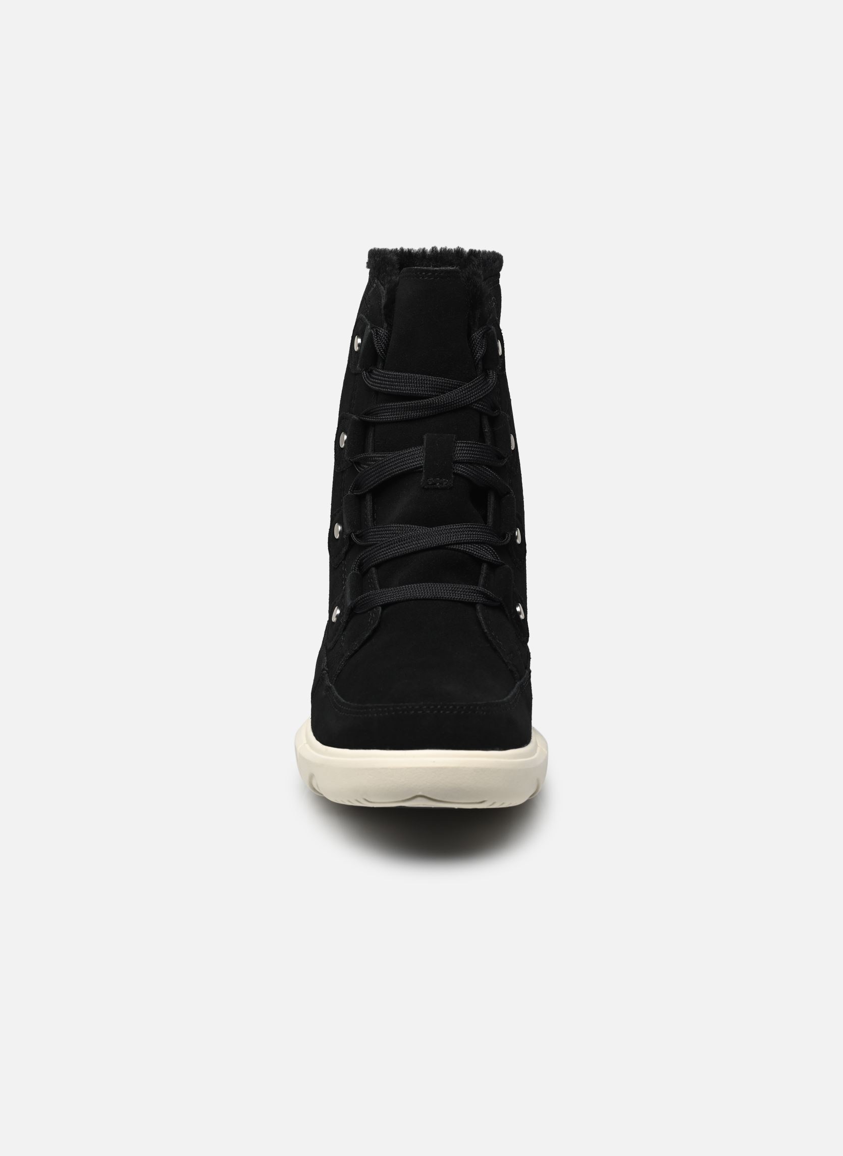Veterlaarsjes Explorer Next Joan Wp dames zwart Sorel Veterlaarsjes Explorer Next Joan Wp dames zwart BLACK / FAWN