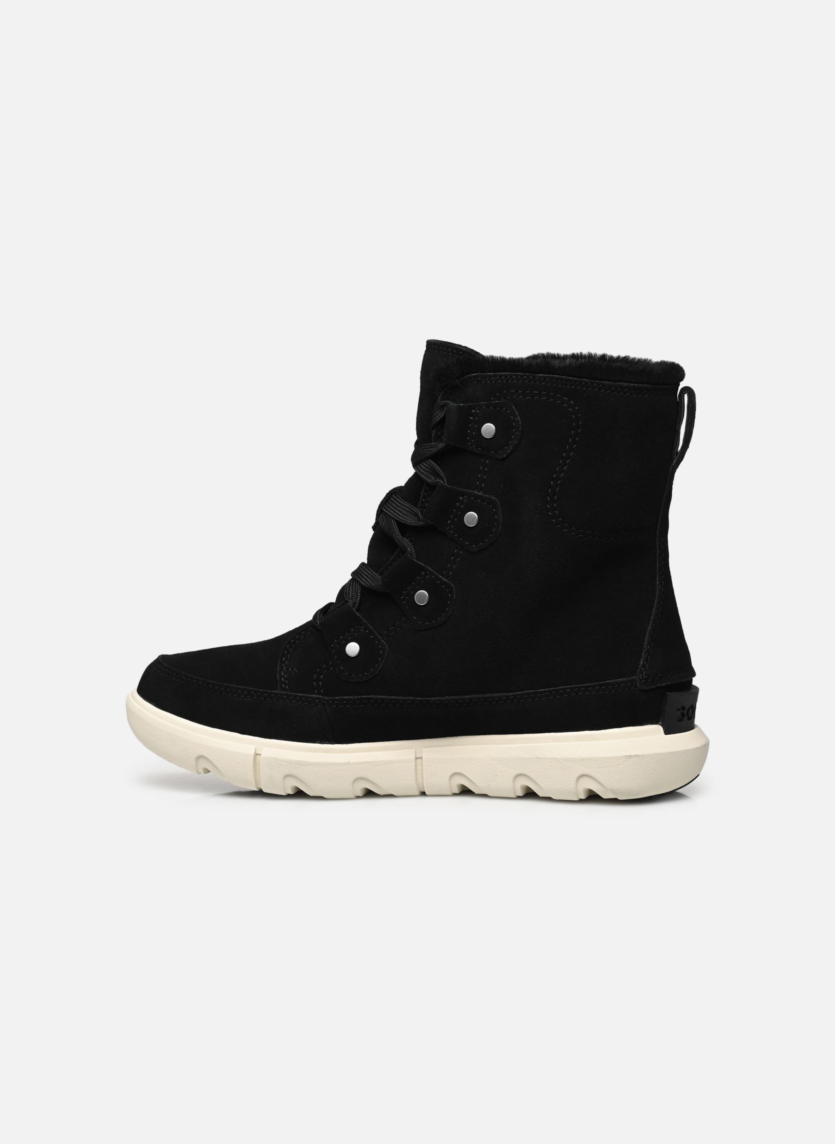Veterlaarsjes Explorer Next Joan Wp dames zwart Sorel Veterlaarsjes Explorer Next Joan Wp dames zwart BLACK / FAWN