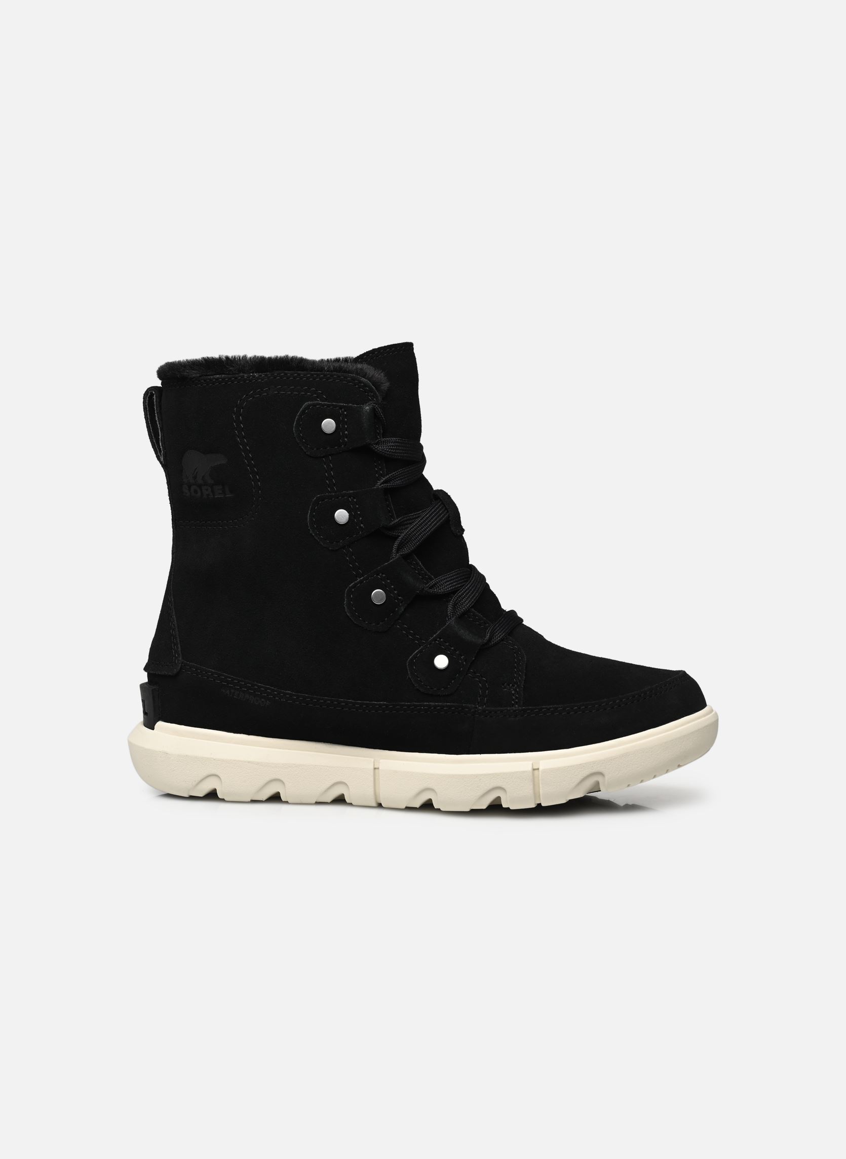 Veterlaarsjes Explorer Next Joan Wp dames zwart Sorel Veterlaarsjes Explorer Next Joan Wp dames zwart BLACK / FAWN