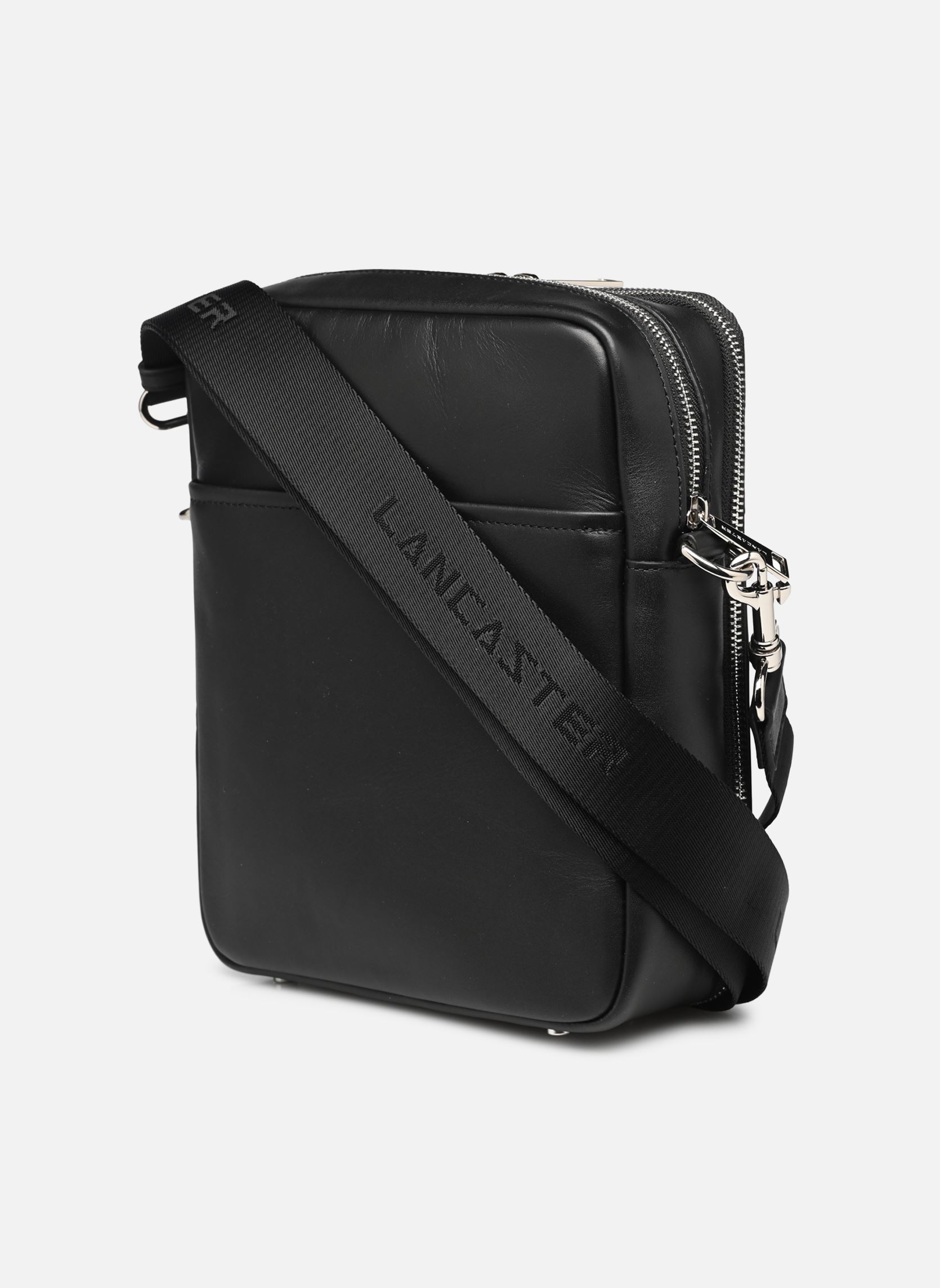 Borse a tracolla Sac travers trotteur Zippé Paris Homme uomo nero Lancaster Borse a tracolla Sac travers trotteur Zippé Paris Homme uomo nero NOIR